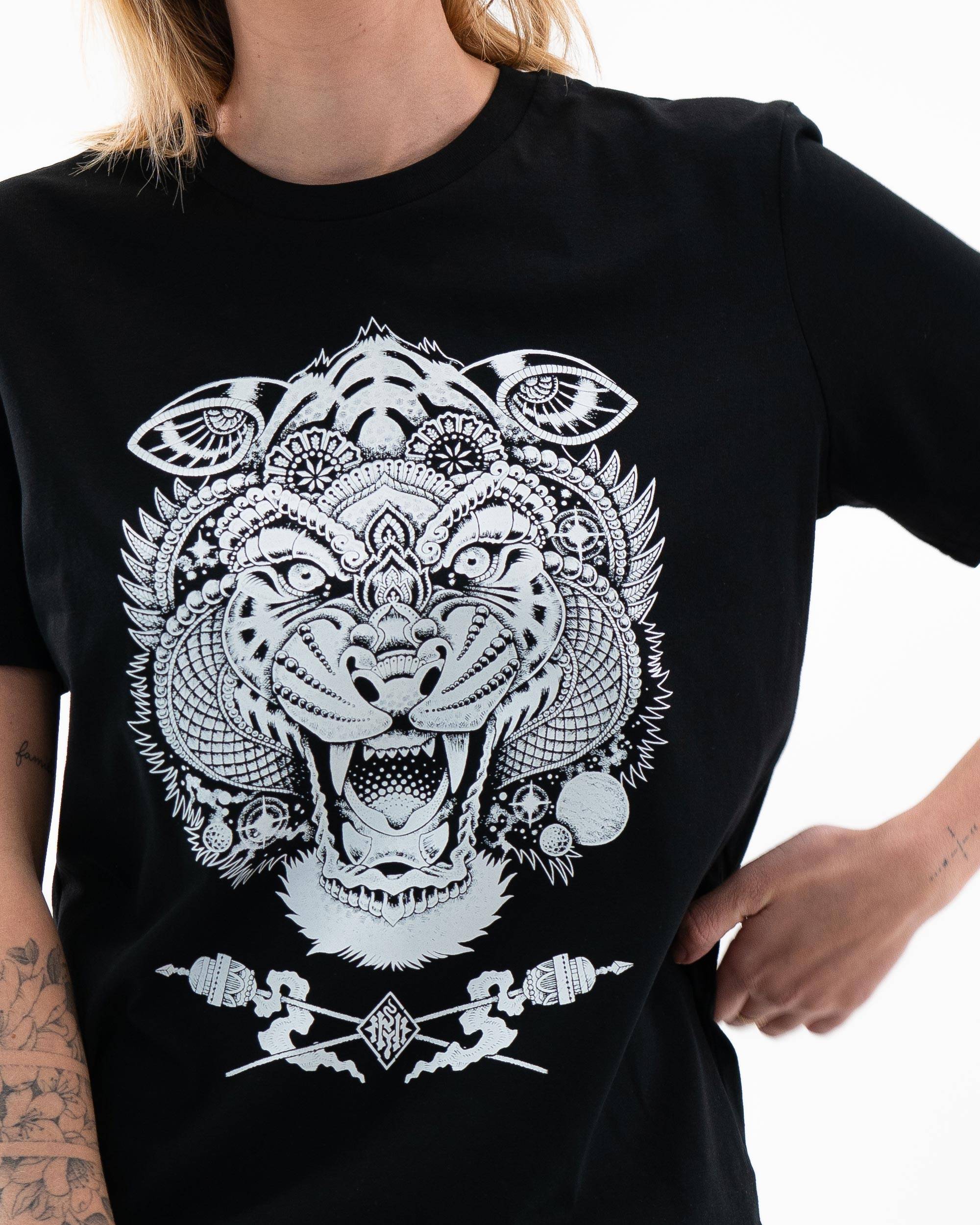 T-shirt Tiger Tattoo (en promo) de couleur Noir