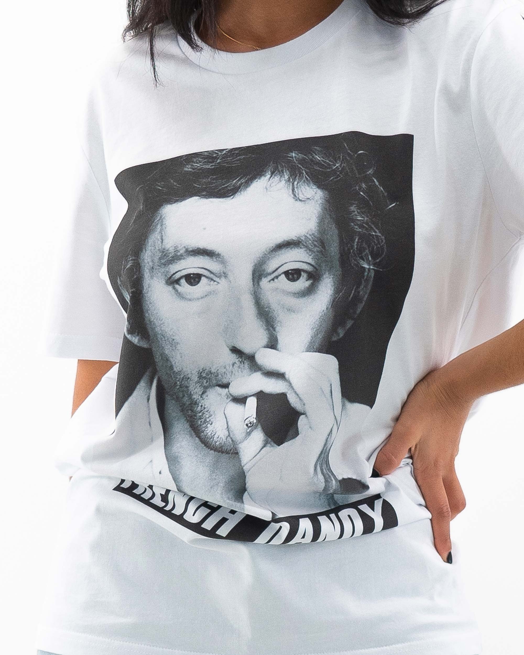 T-shirt Gainsbourg French Dandy (en promo) de couleur Blanc