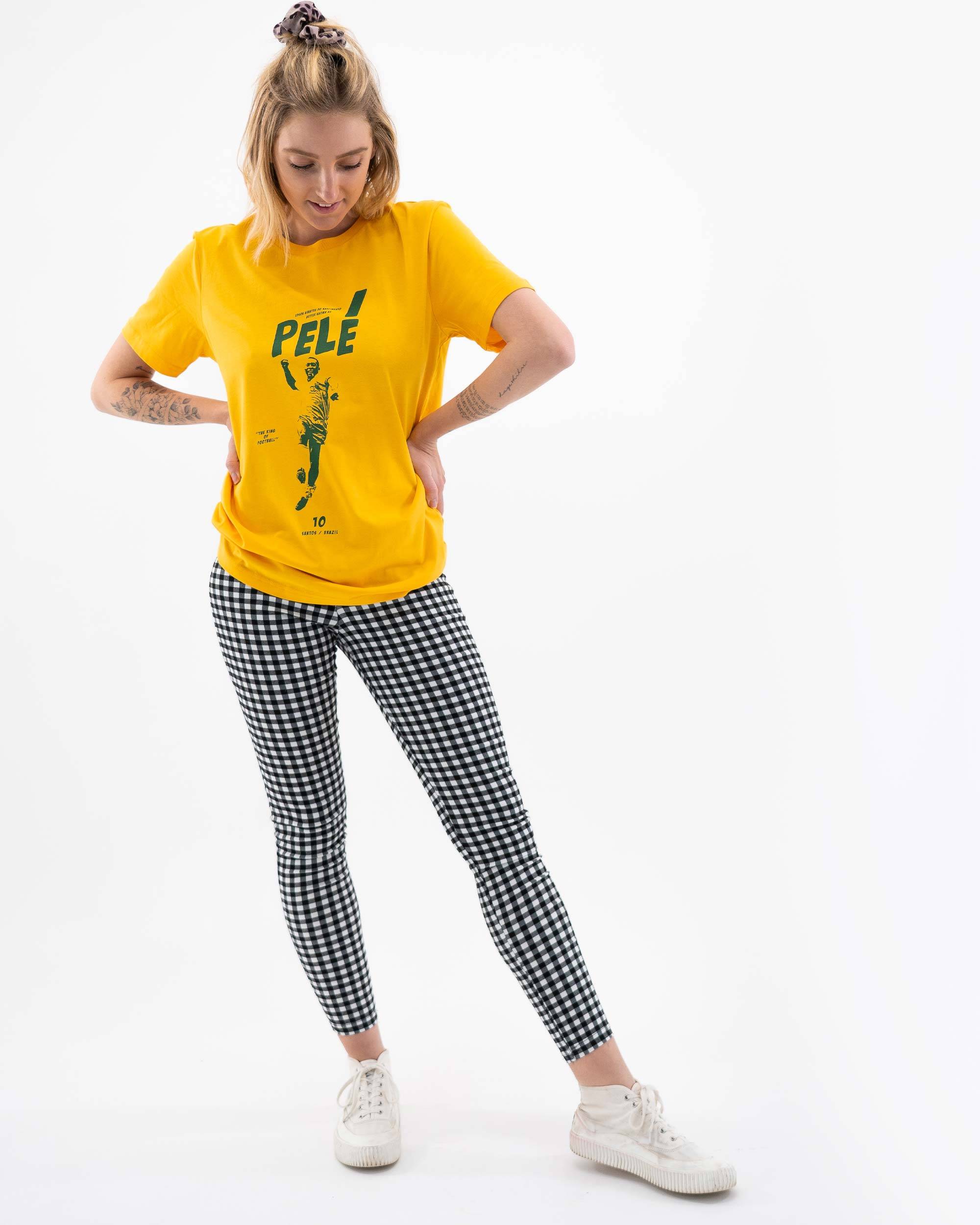 T-shirt Pelé (en promo) de couleur Jaune