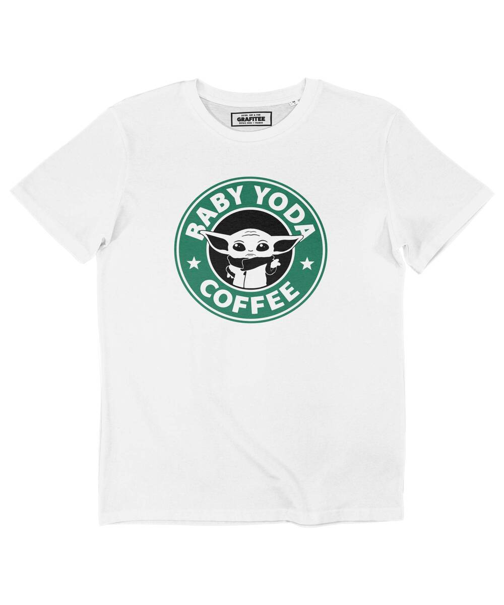 T-shirt Baby Yoda Coffee (en promo) Grafitee