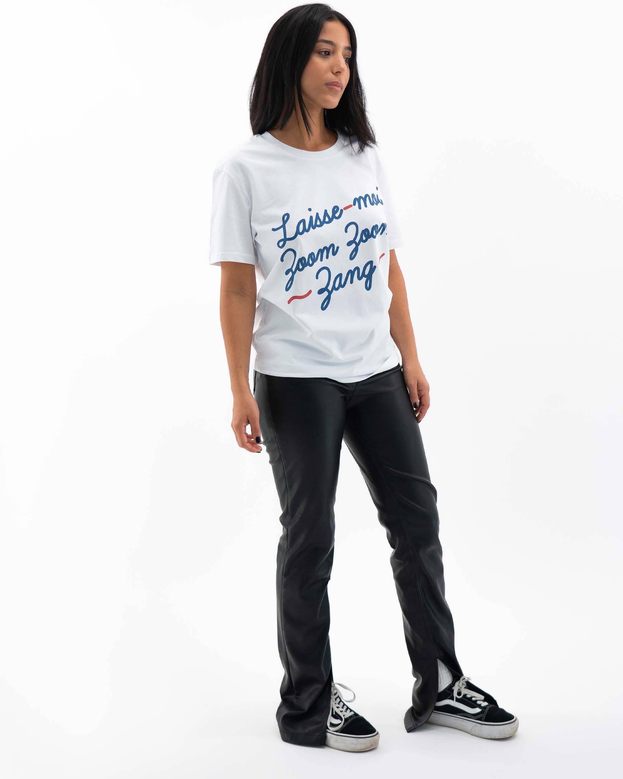 T-shirt Zoom Zoom Zang (en promo) de couleur Blanc