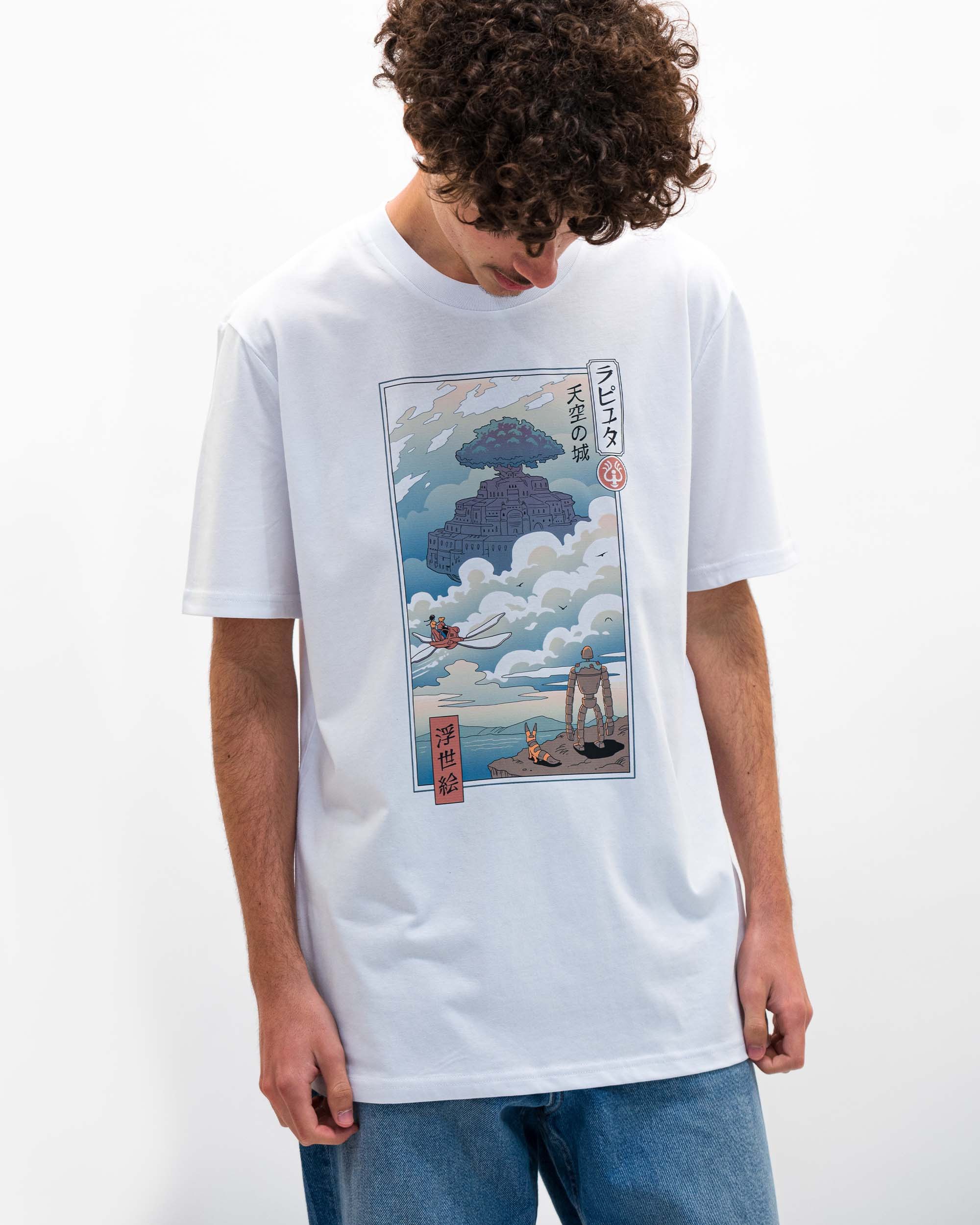 T-shirt Chateau Dans Le Ciel Ukiyo-e (en promo) Grafitee