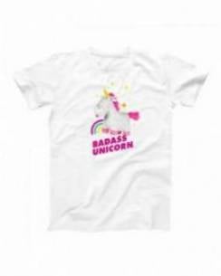 T-shirt Badass Unicorn (en promo) Grafitee