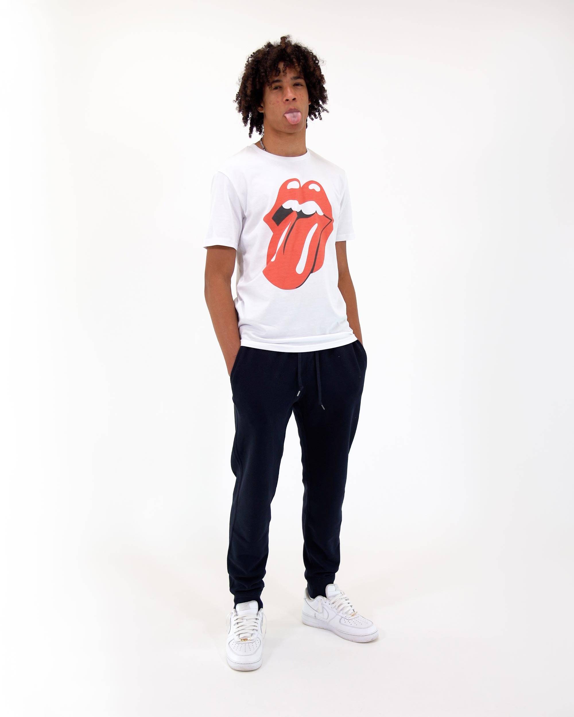 T-shirt Rolling Stones (en promo) de couleur Blanc