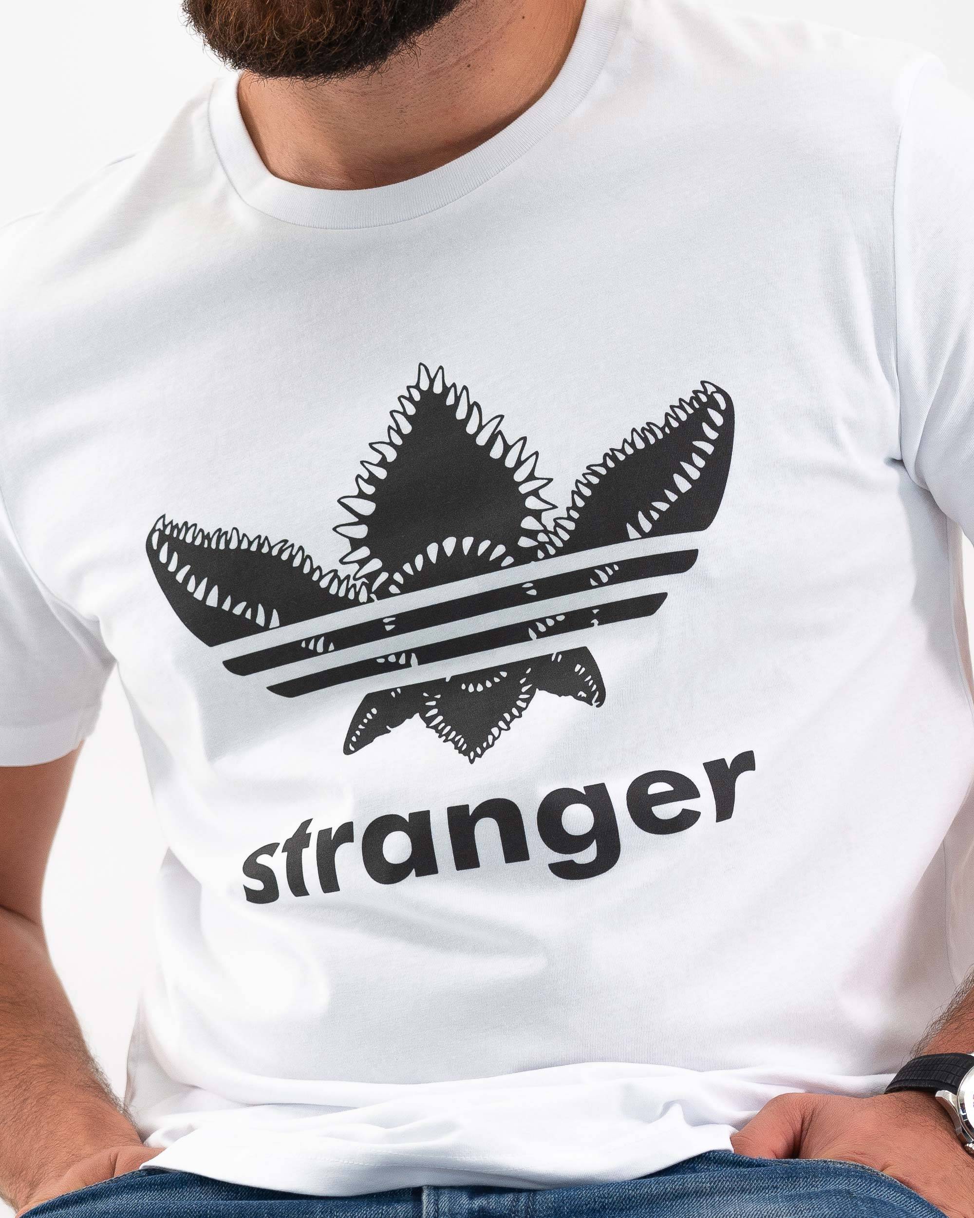 T-shirt Stranger Adidas (en promo) de couleur Blanc