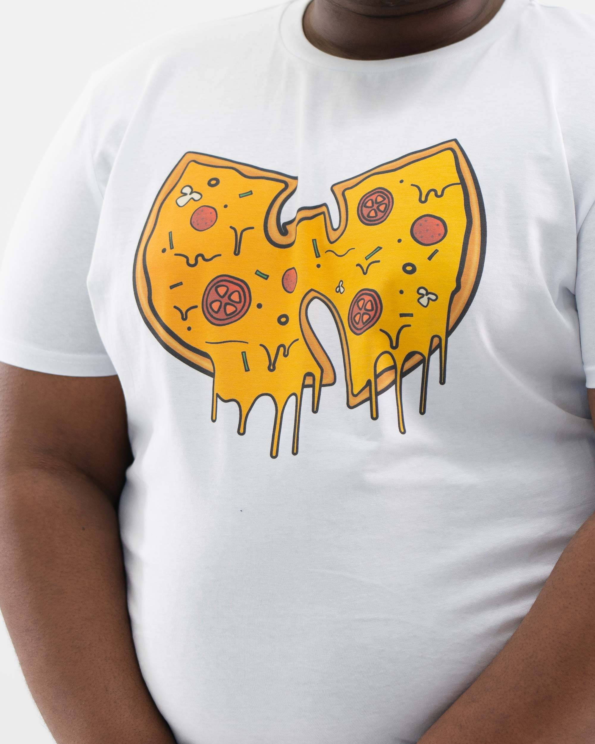 T-shirt Wu-Tang Pizza (en promo) de couleur Blanc