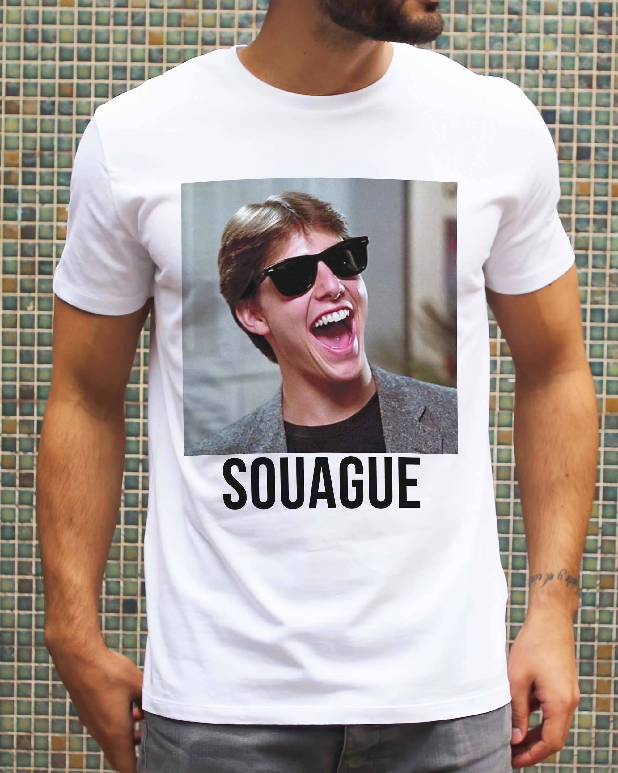 T-shirt Tom Cruise Souague (en promo) de couleur Blanc