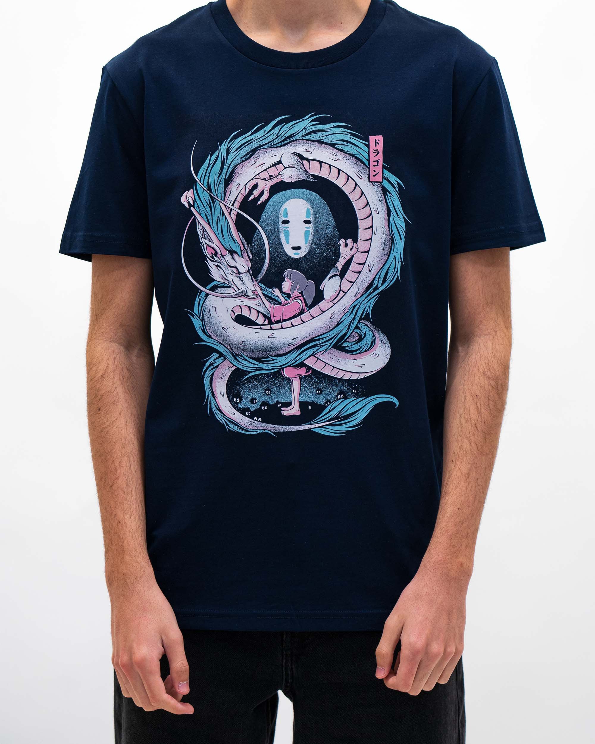 T-shirt Haku Fille et Dragon (en promo) de couleur Navy