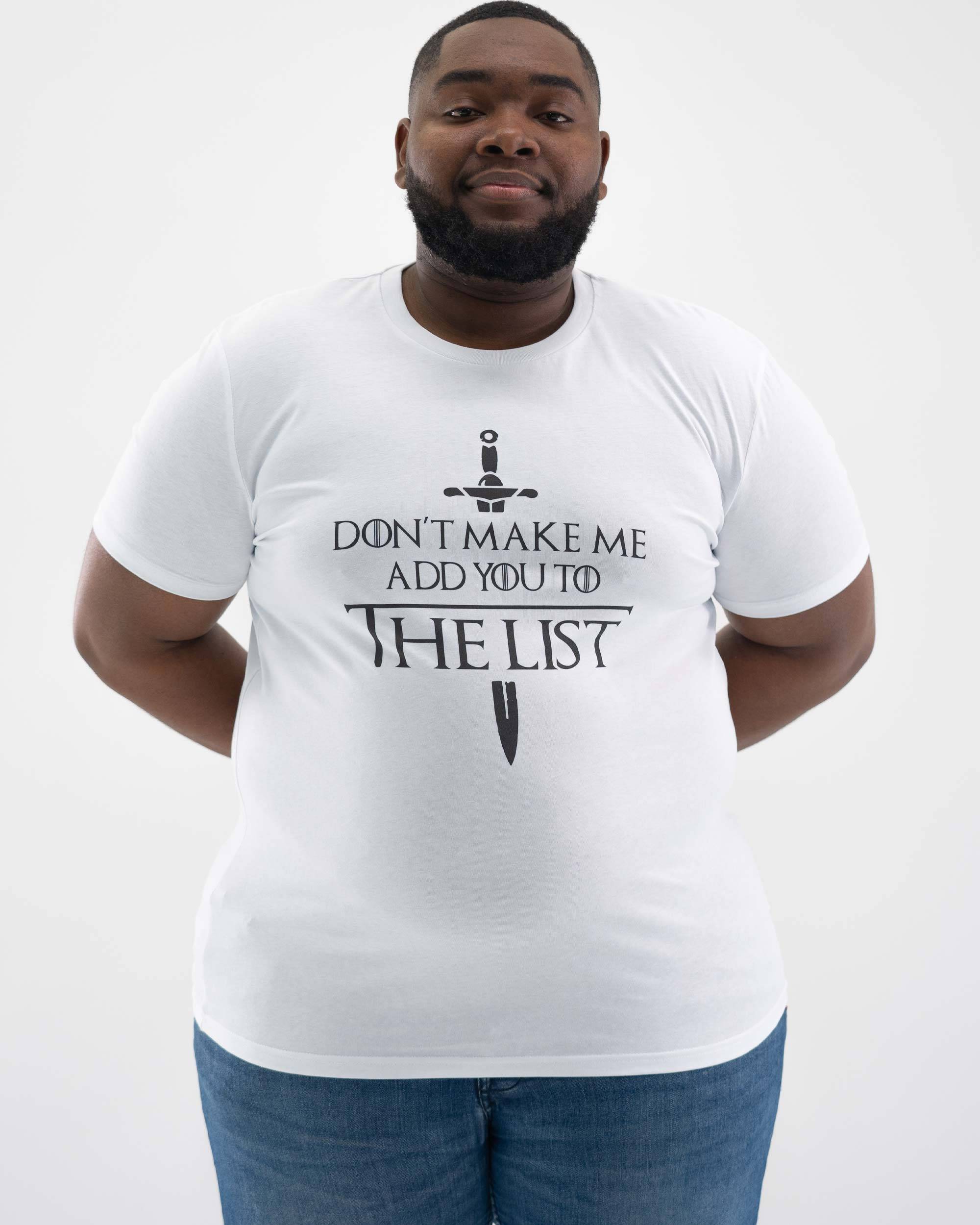 T-shirt The List (en promo) Grafitee