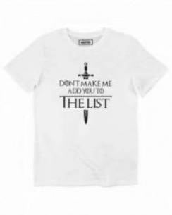 T-shirt The List (en promo) Grafitee