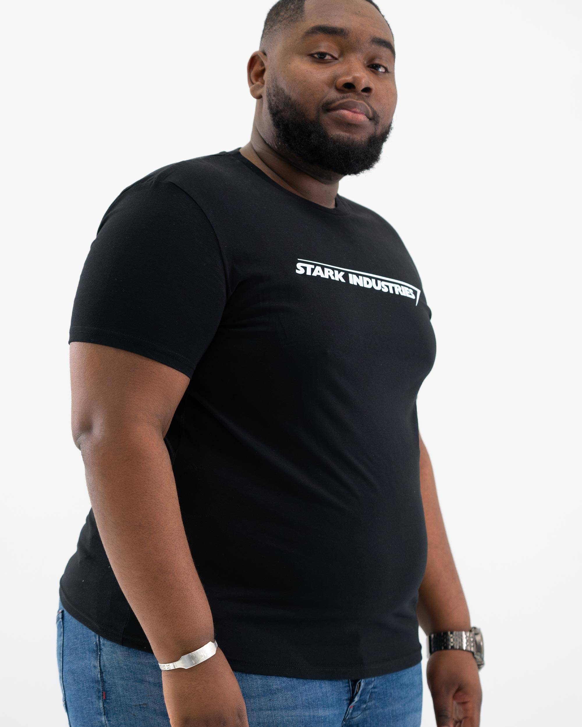 T-shirt Logo Stark Industries (en promo) de couleur Blanc