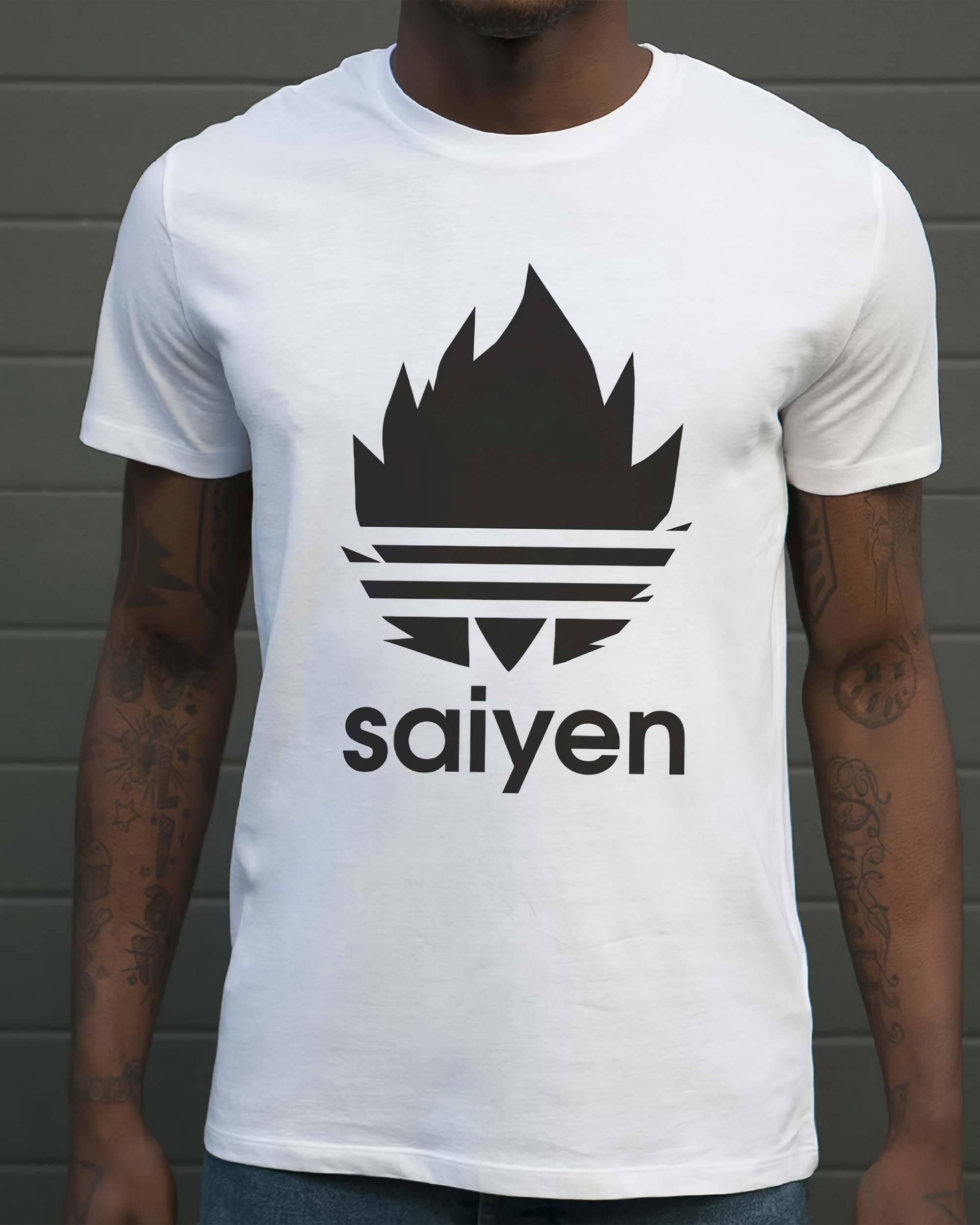 T-shirt Dragon Ball Adidas (en promo) de couleur Blanc