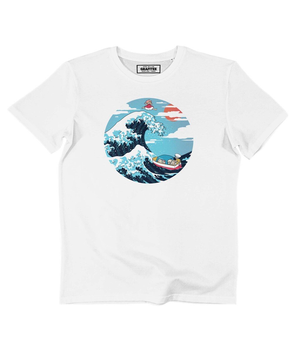 T-shirt La Vague De Ponyo (en promo) Grafitee