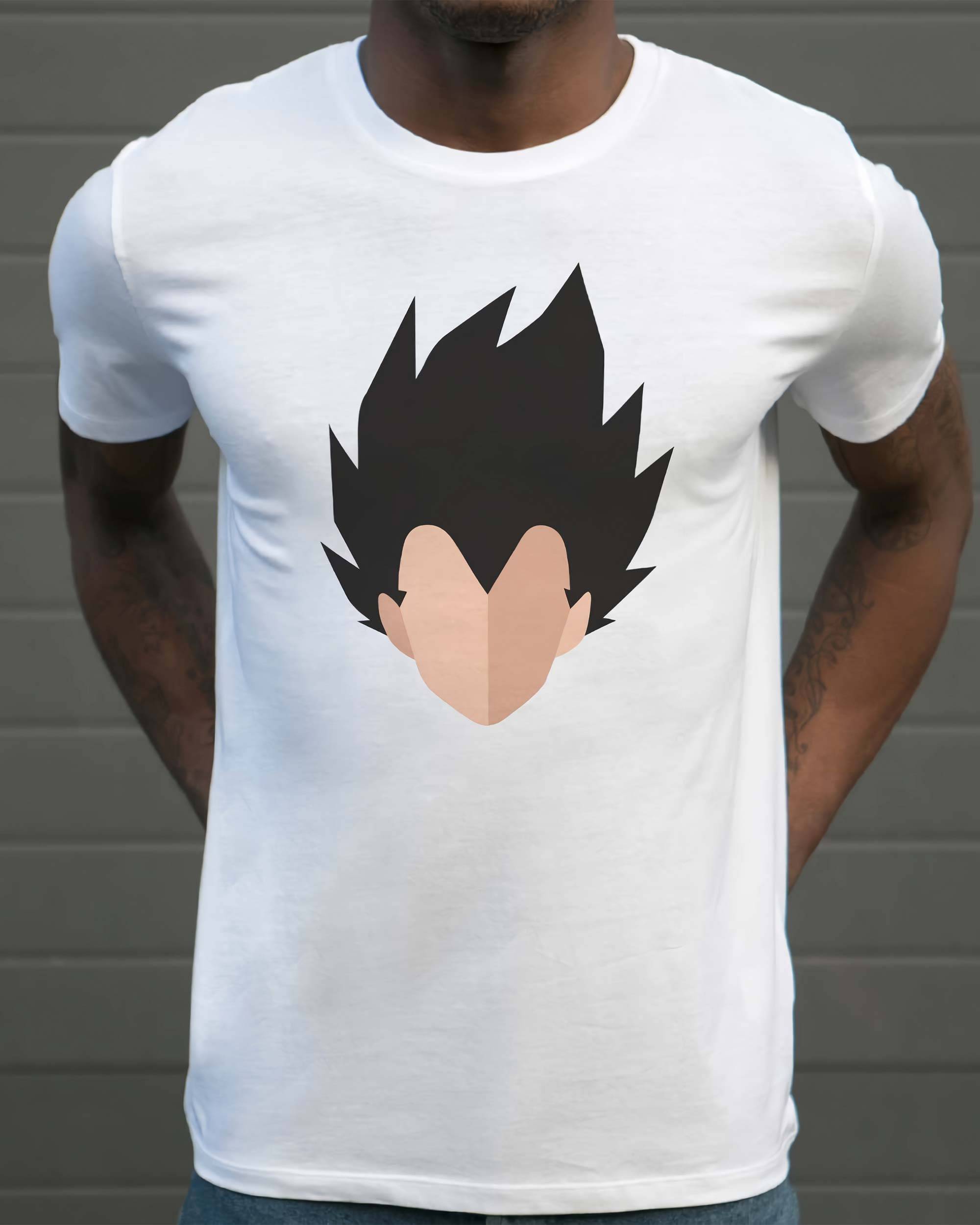 T-shirt Abstract Vegeta (en promo) de couleur Blanc