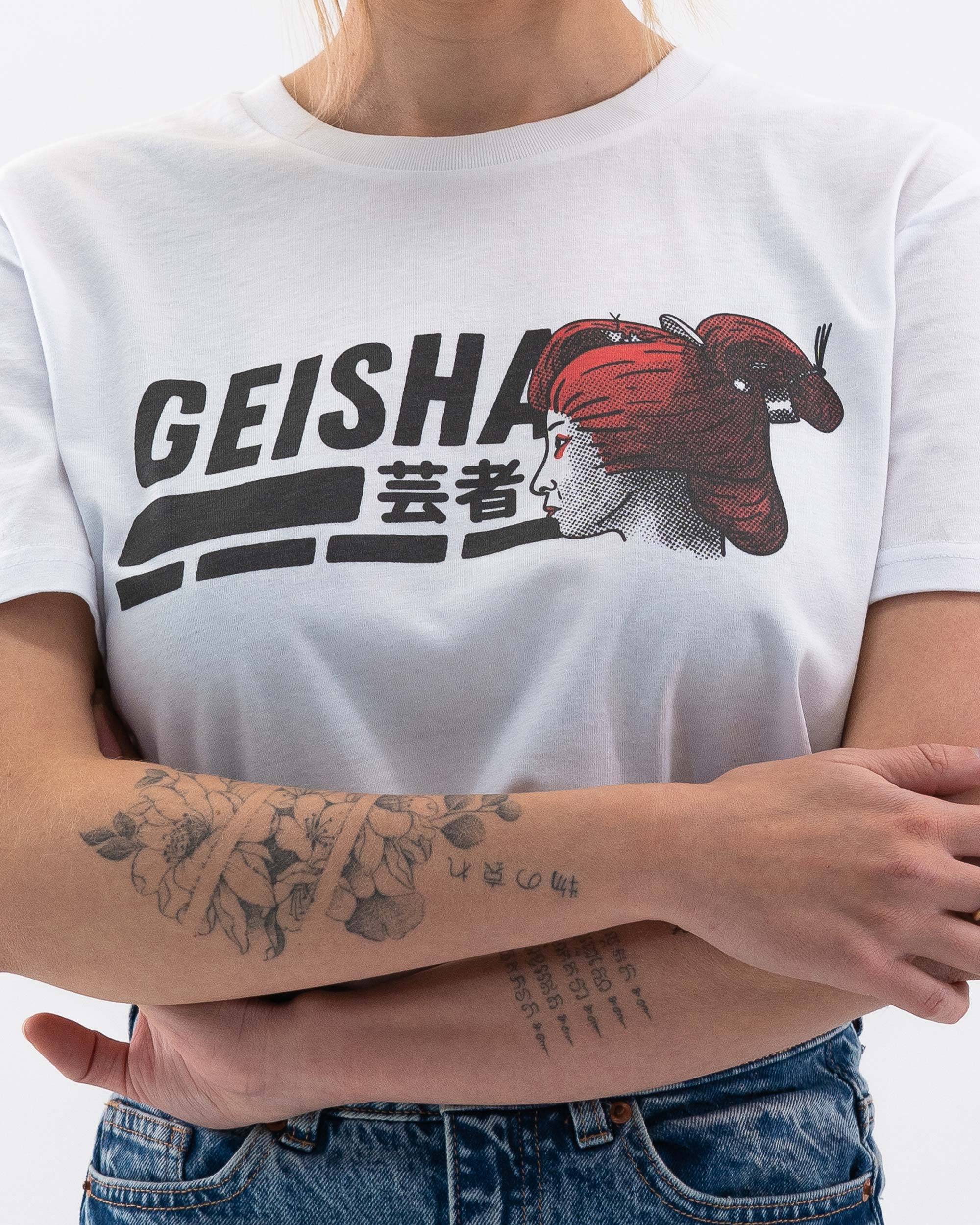 T-shirt Geiko (en promo) de couleur Blanc