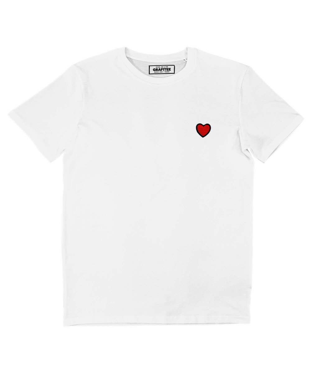 T-shirt Coeur Rouge (brodé) Grafitee