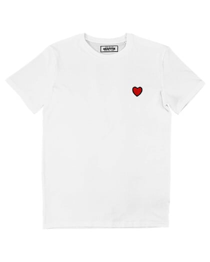 T-shirt Coeur Rouge (brodé) Grafitee