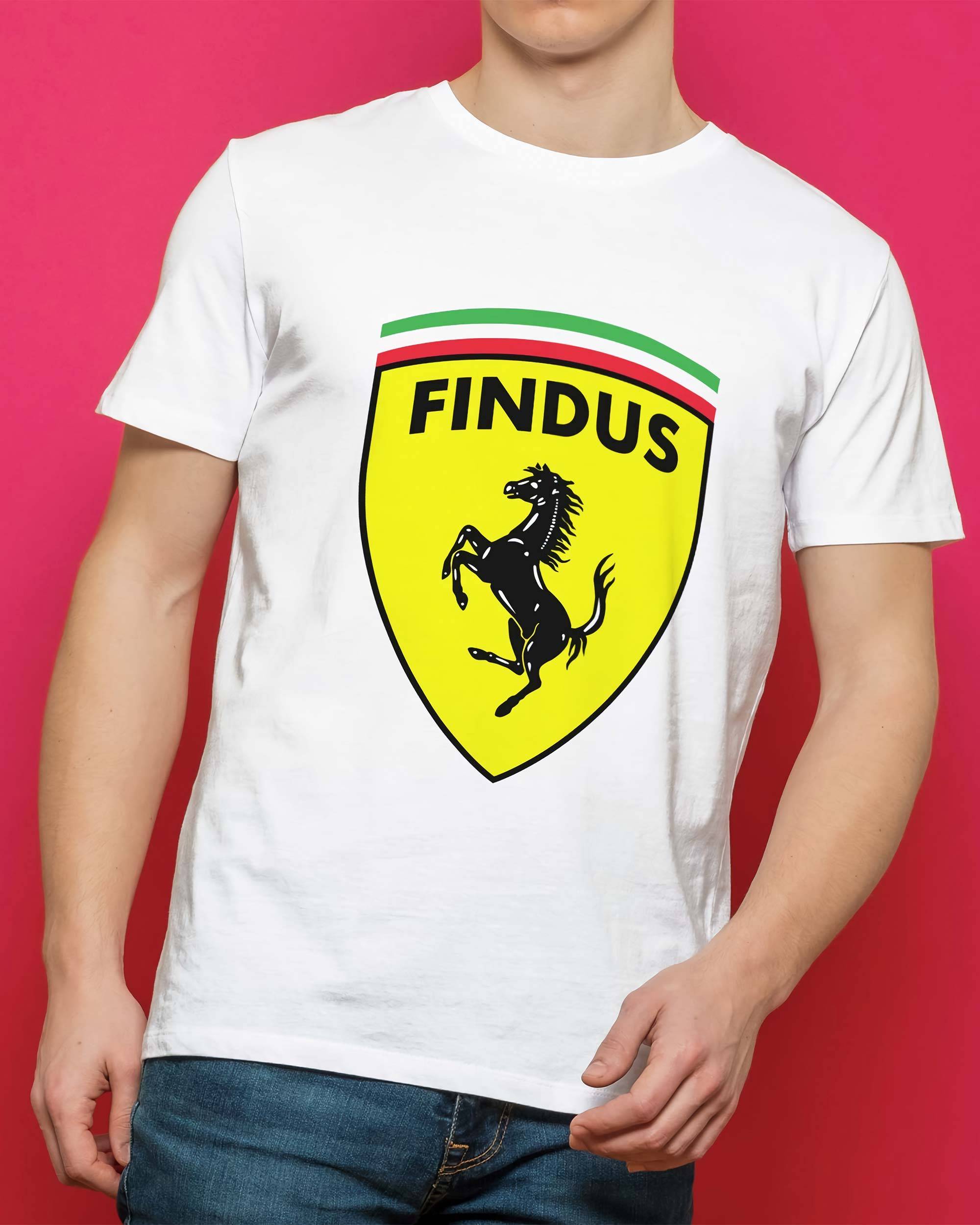 T-shirt Findus (en promo) de couleur Blanc