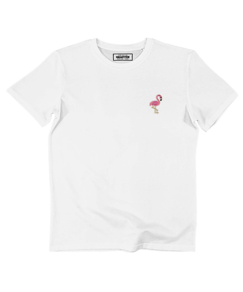 T-shirt Flamant Rose (brodé) Grafitee