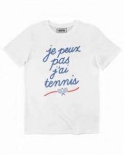 T-shirt Je Peux Pas J'ai Tennis (en promo) Grafitee