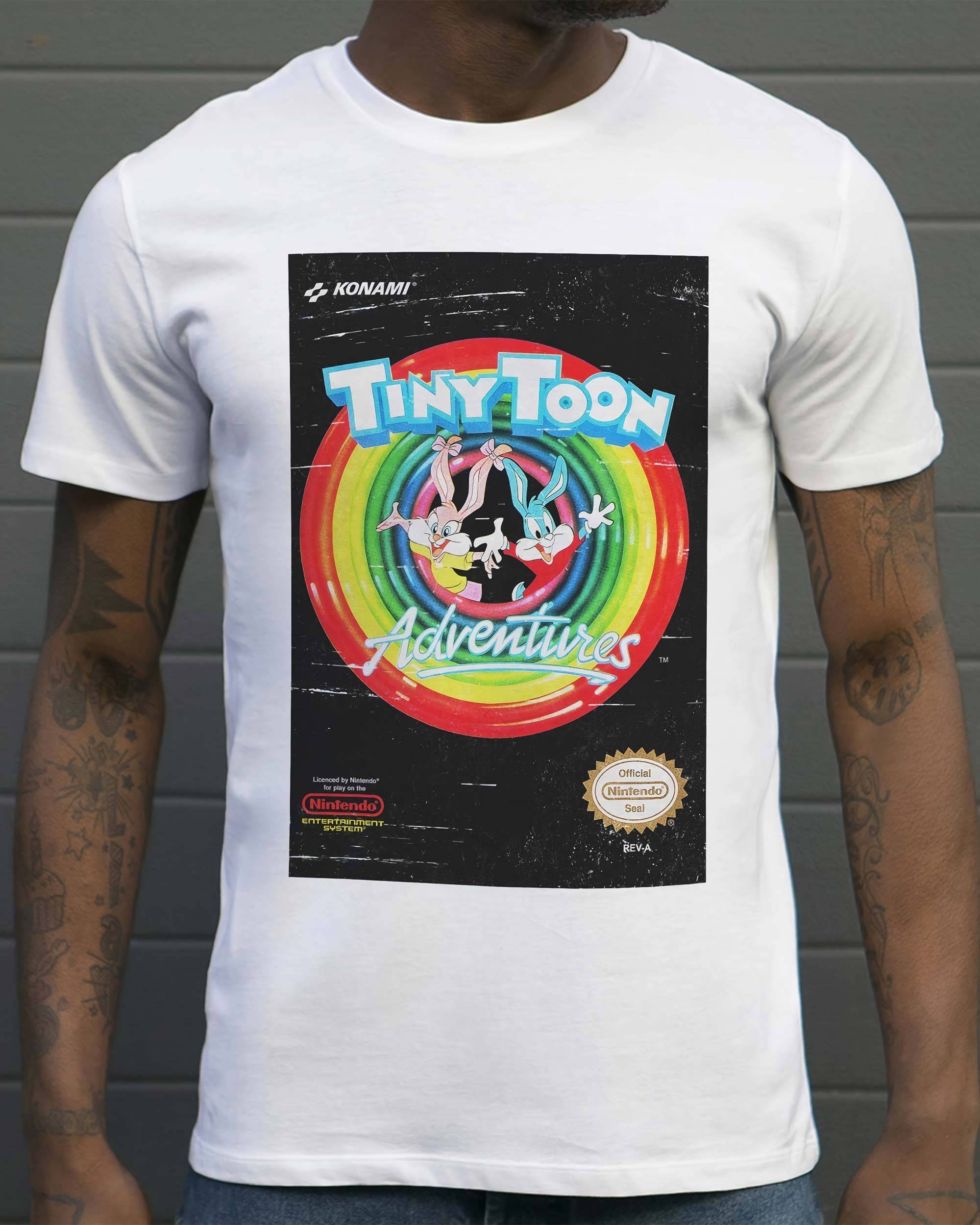 T-shirt Tiny Toon Adventures (en promo) de couleur Blanc