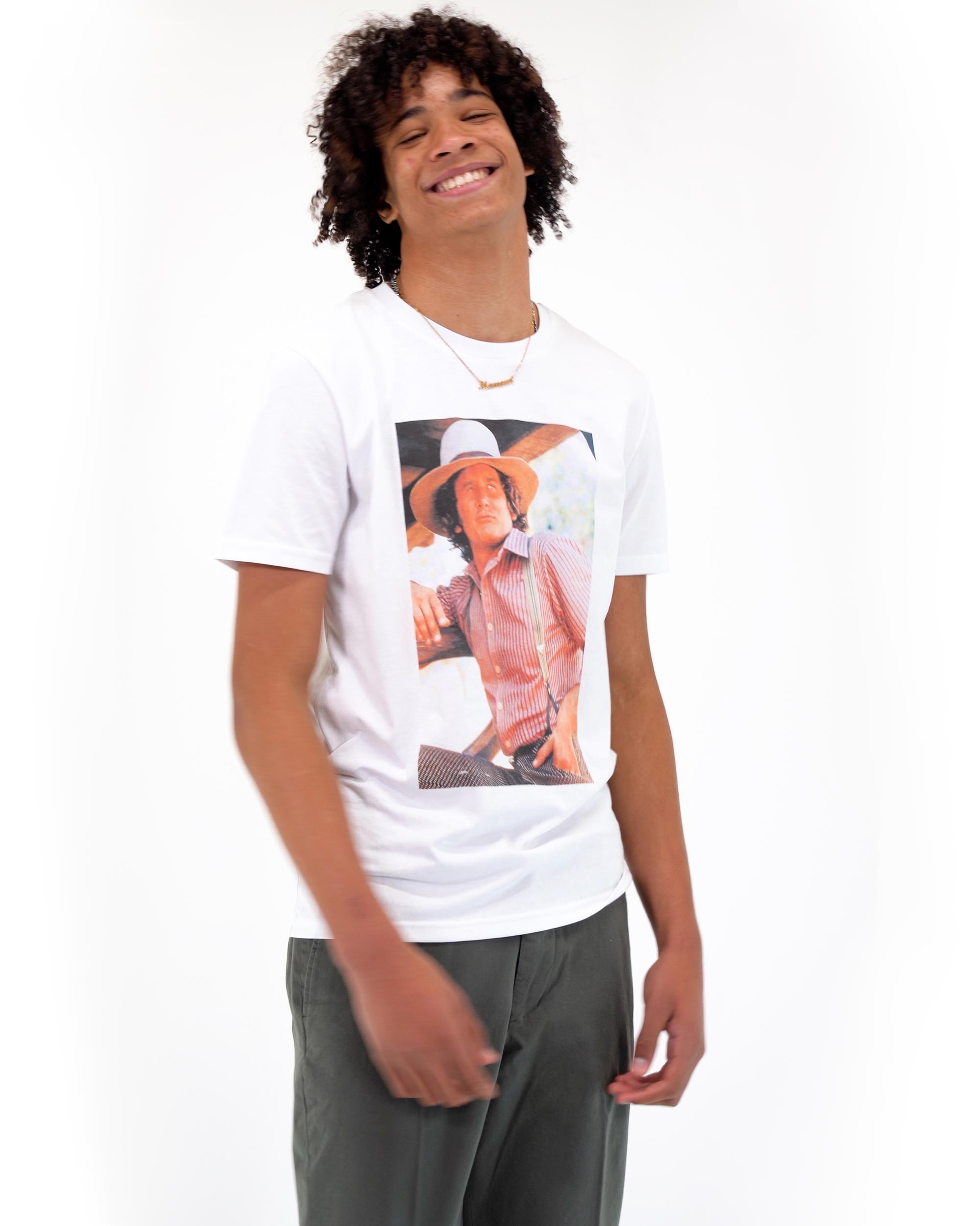 T-shirt Charles Ingalls (en promo) de couleur Blanc