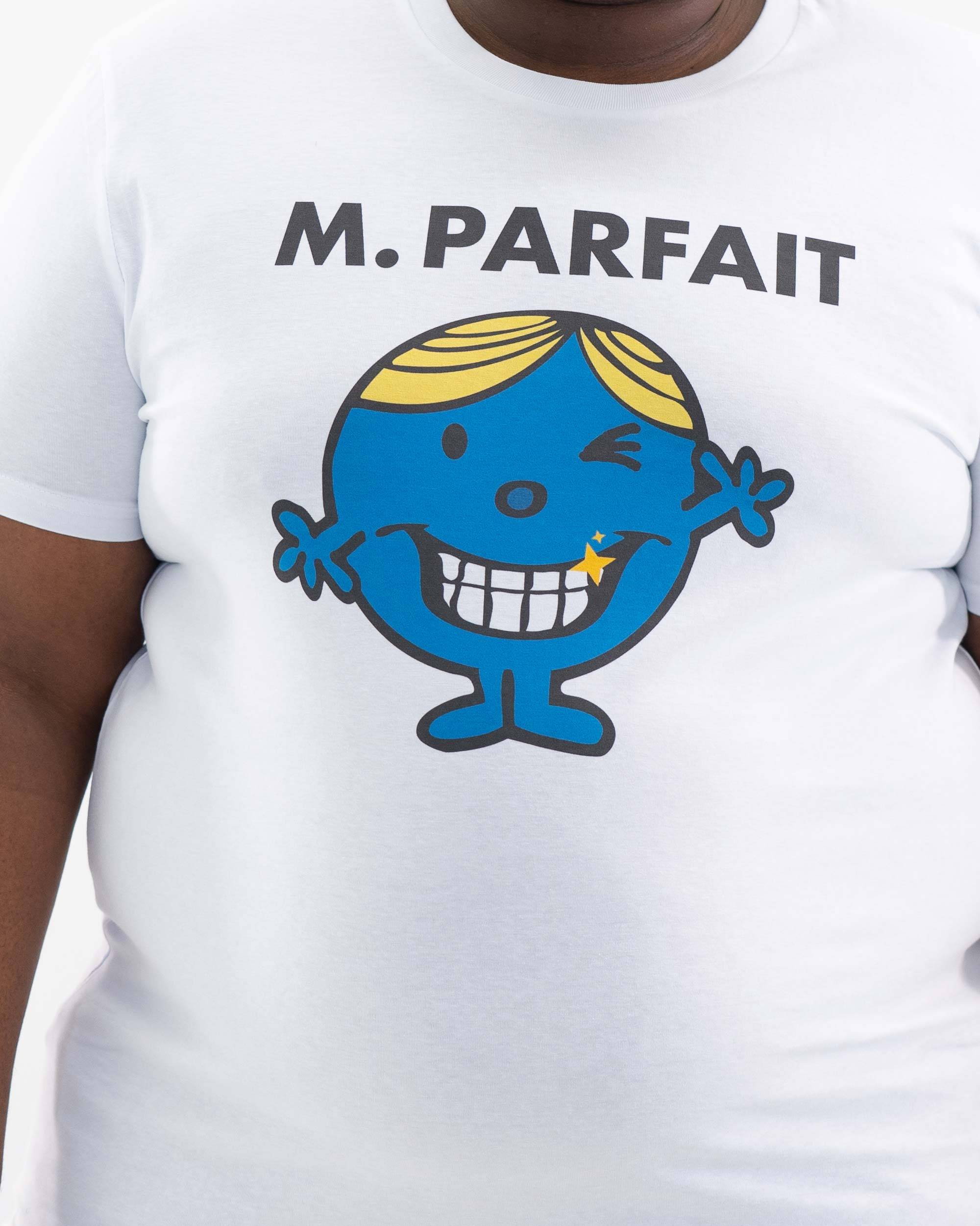 T-shirt Monsieur Parfait (en promo) de couleur Blanc