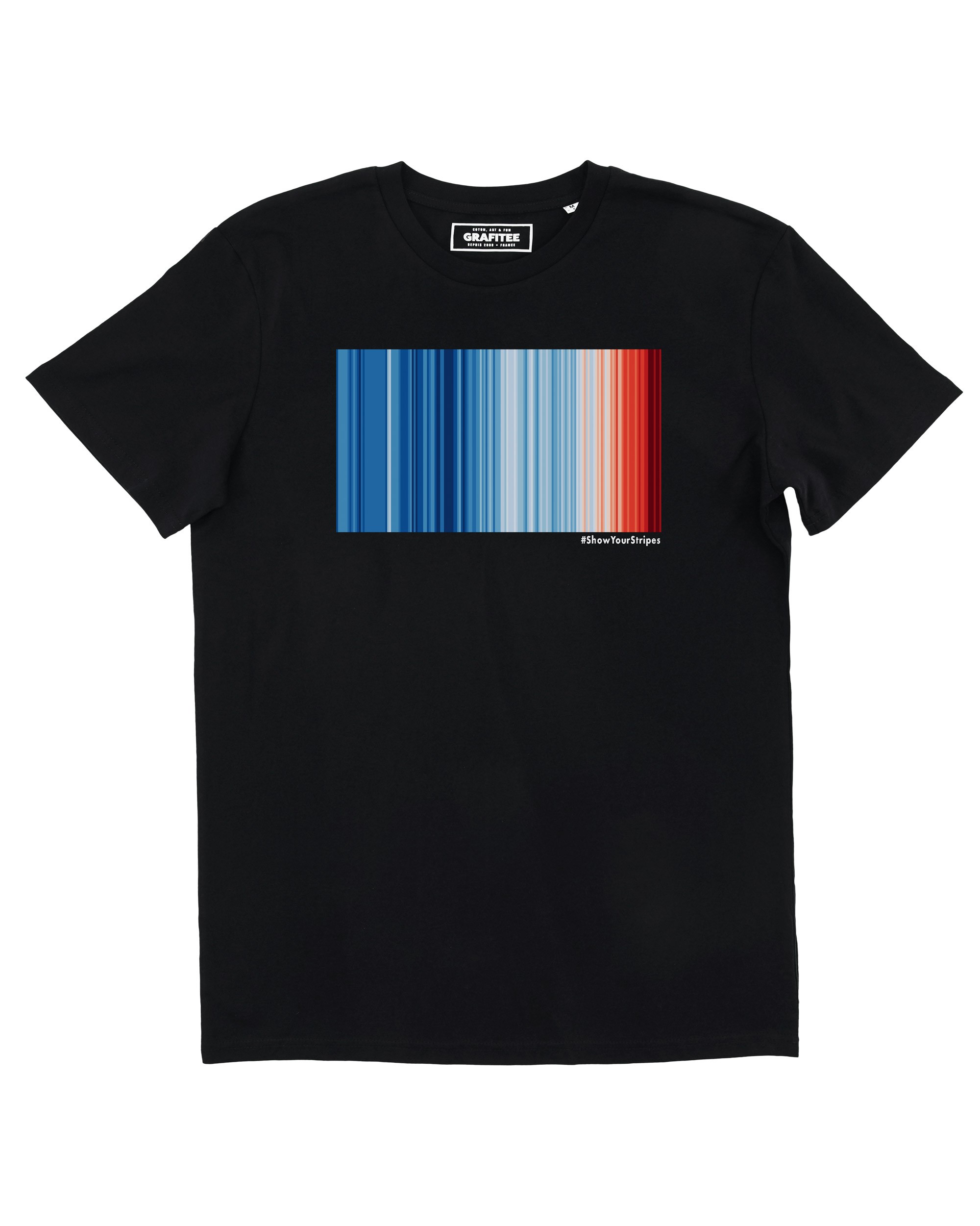 T-shirt Warming Stripes (en promo) Grafitee