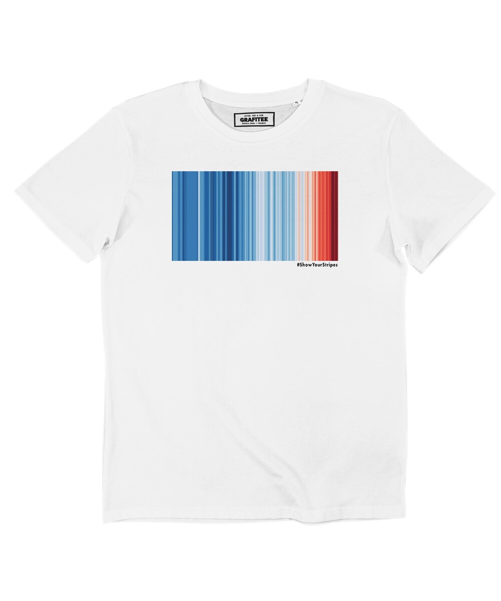 T-shirt Warming Stripes (en promo) Grafitee
