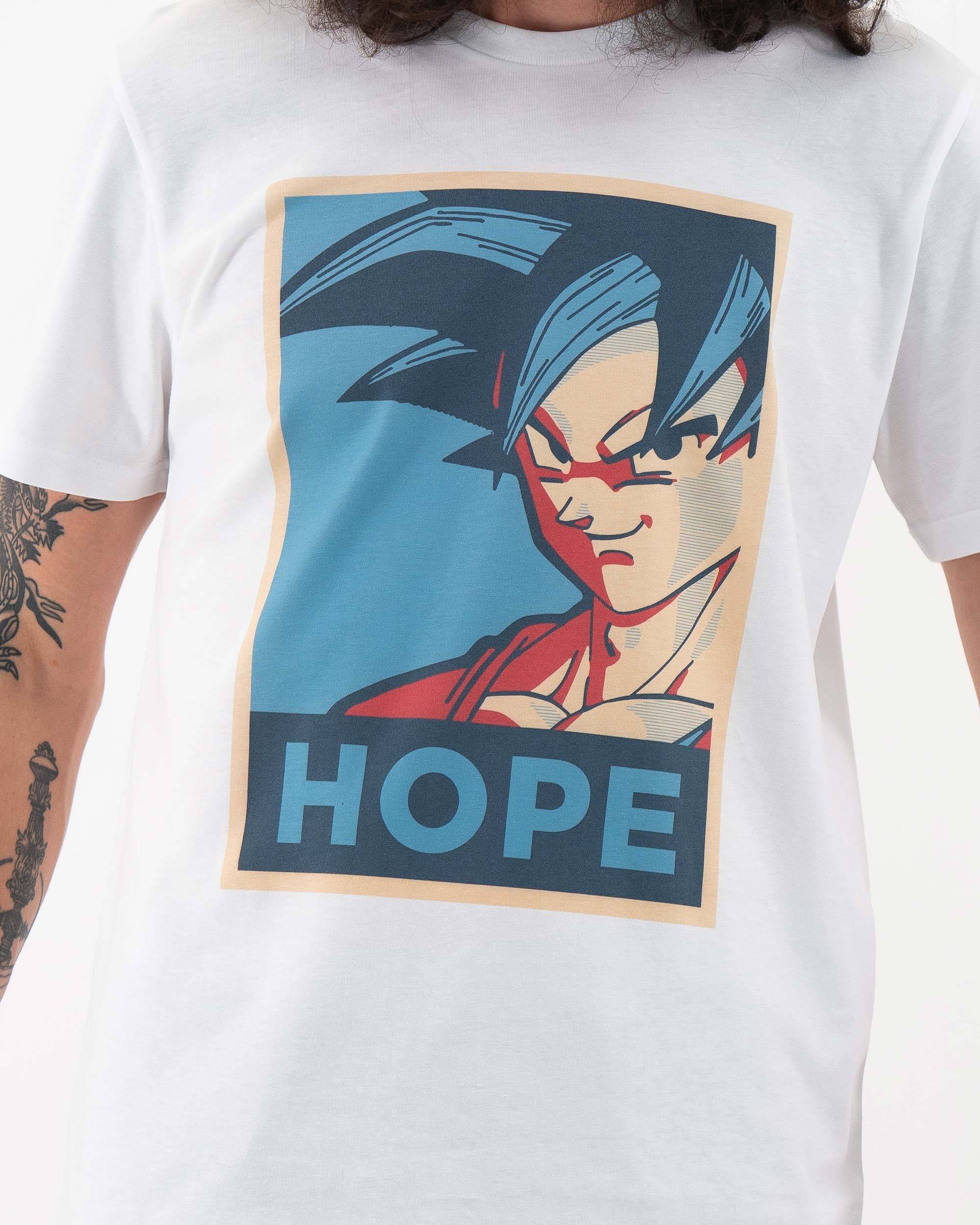 T-shirt Goku Hope (en promo) de couleur Blanc