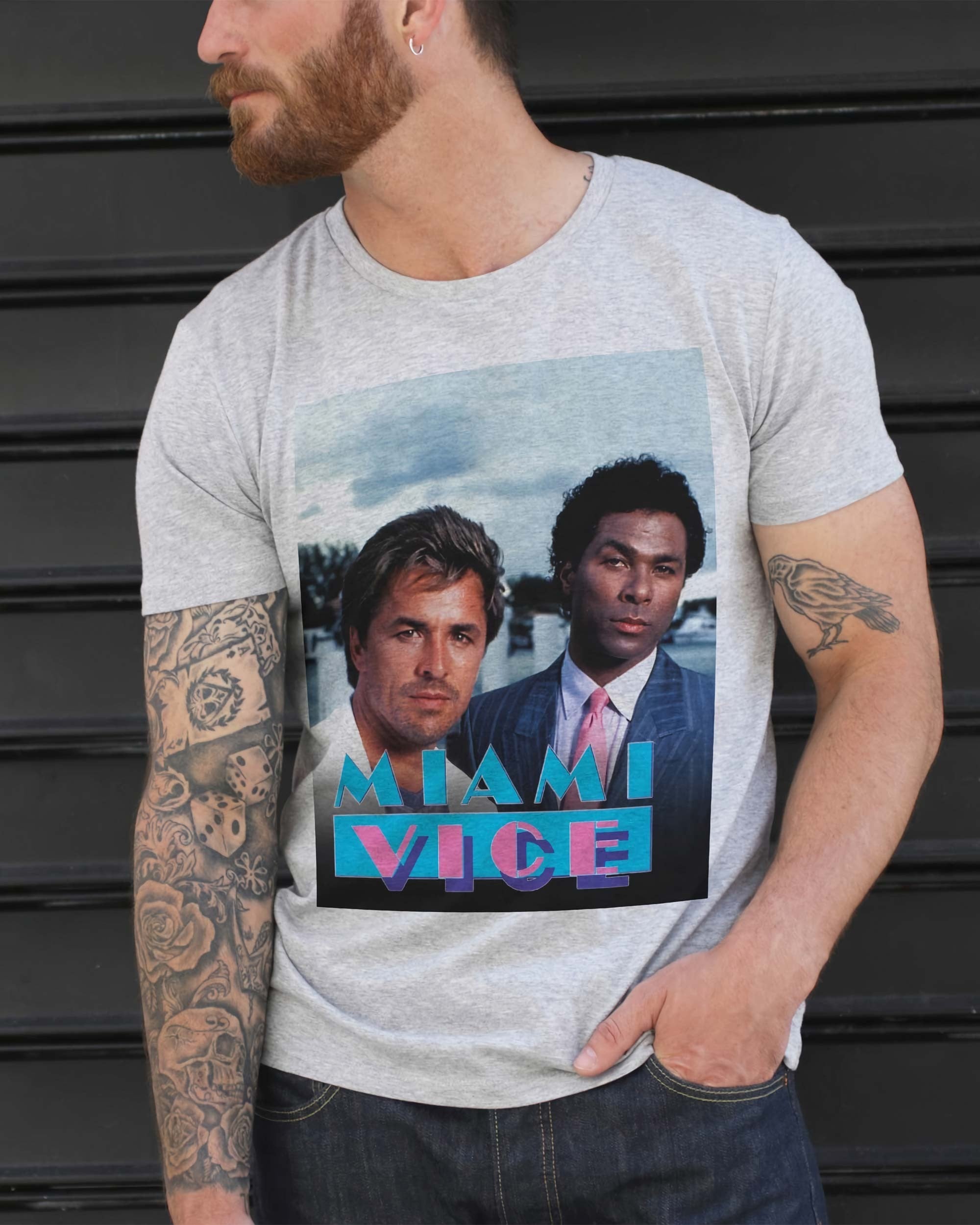 T-shirt Sonny & Rico (en promo) de couleur Blanc