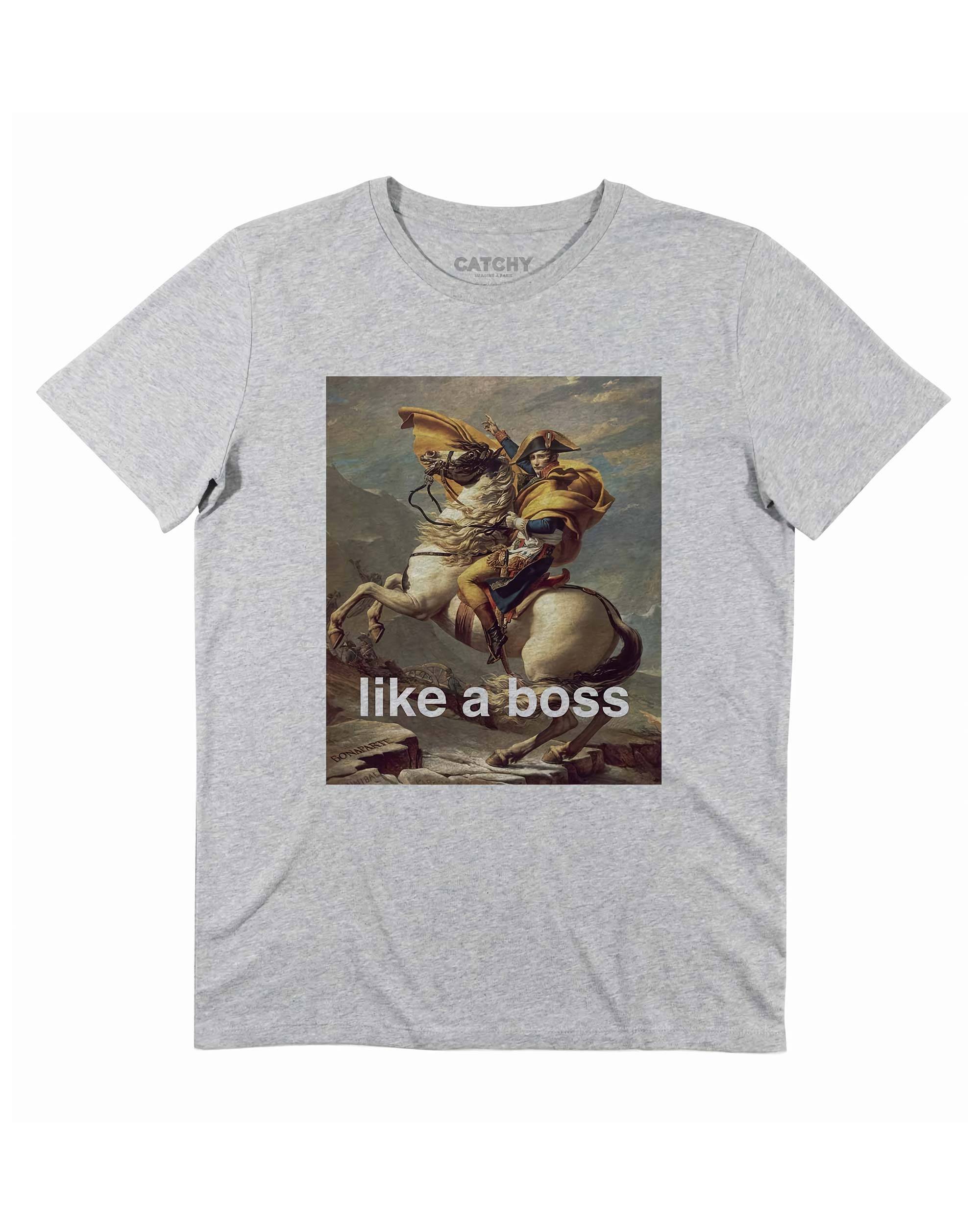 T-shirt Like a Boss (en promo) de couleur Blanc