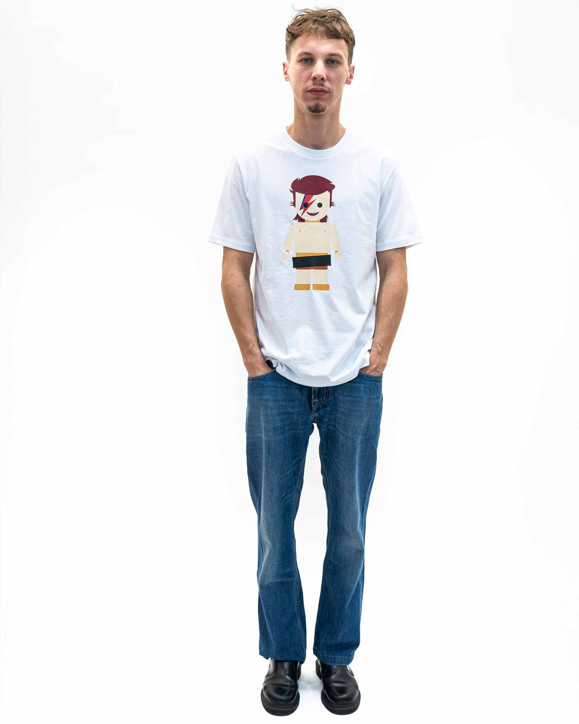 T-shirt Toy David Bowie (en promo) de couleur Blanc