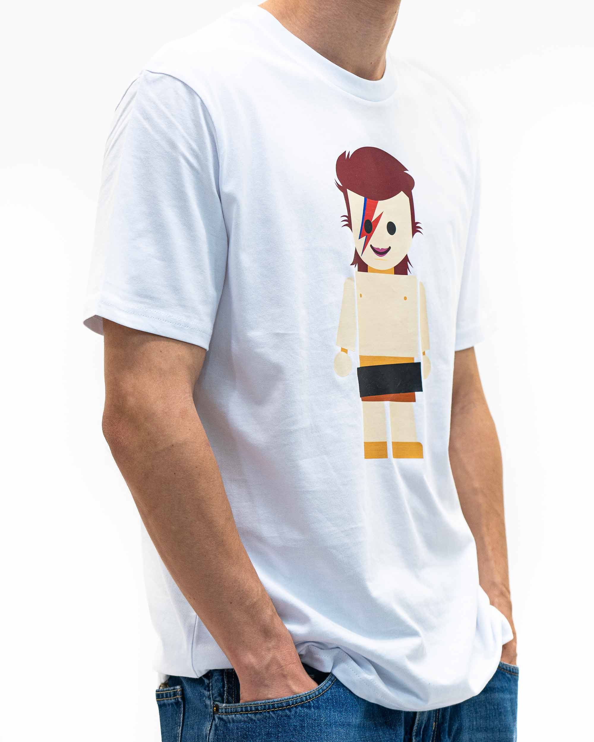 T-shirt Toy David Bowie (en promo) de couleur Blanc