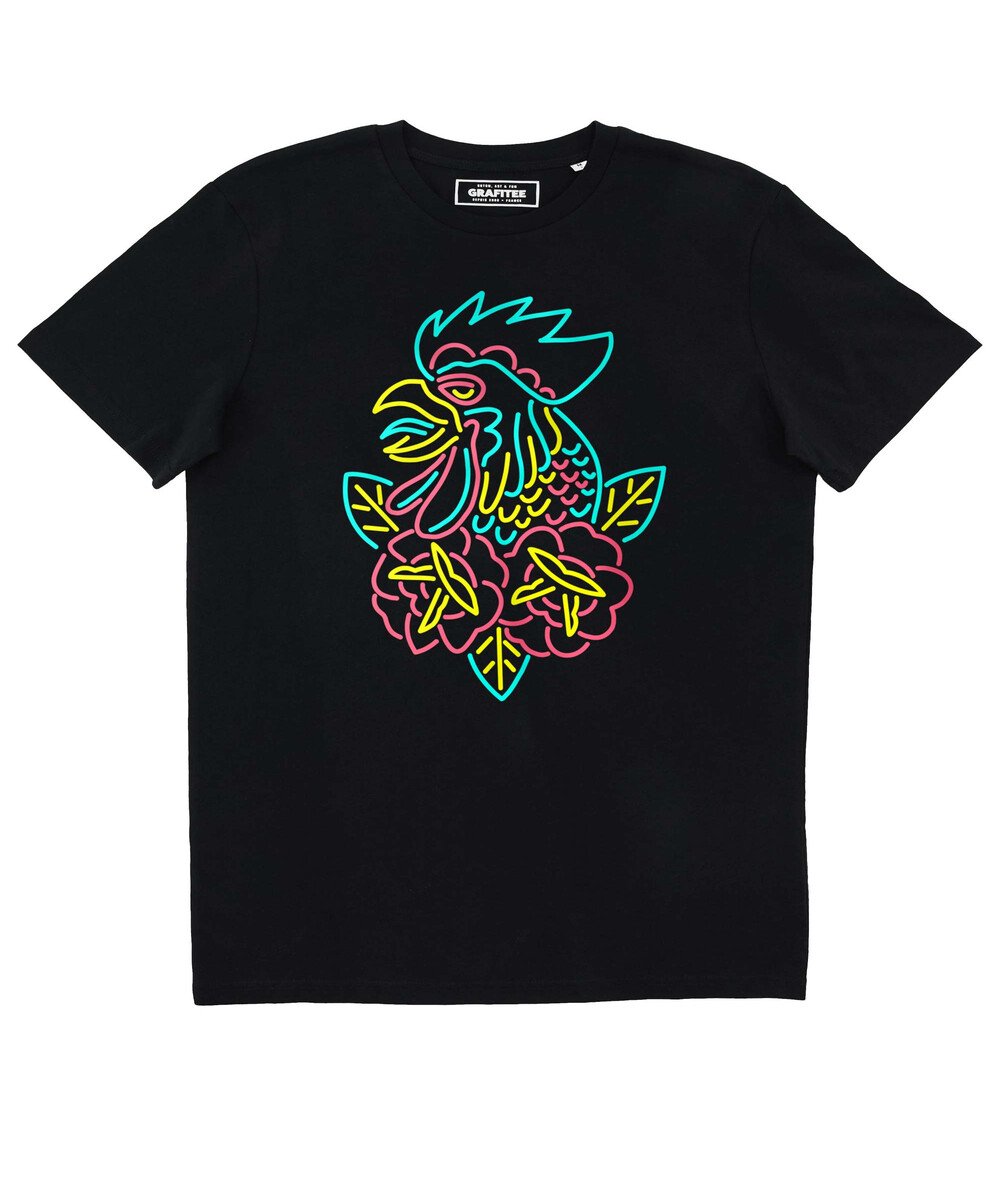 T-shirt Coq Neon Grafitee