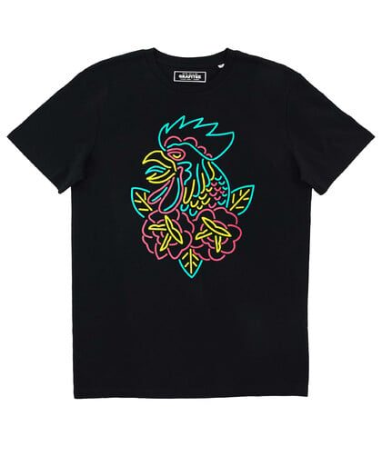 T-shirt Coq Neon Grafitee