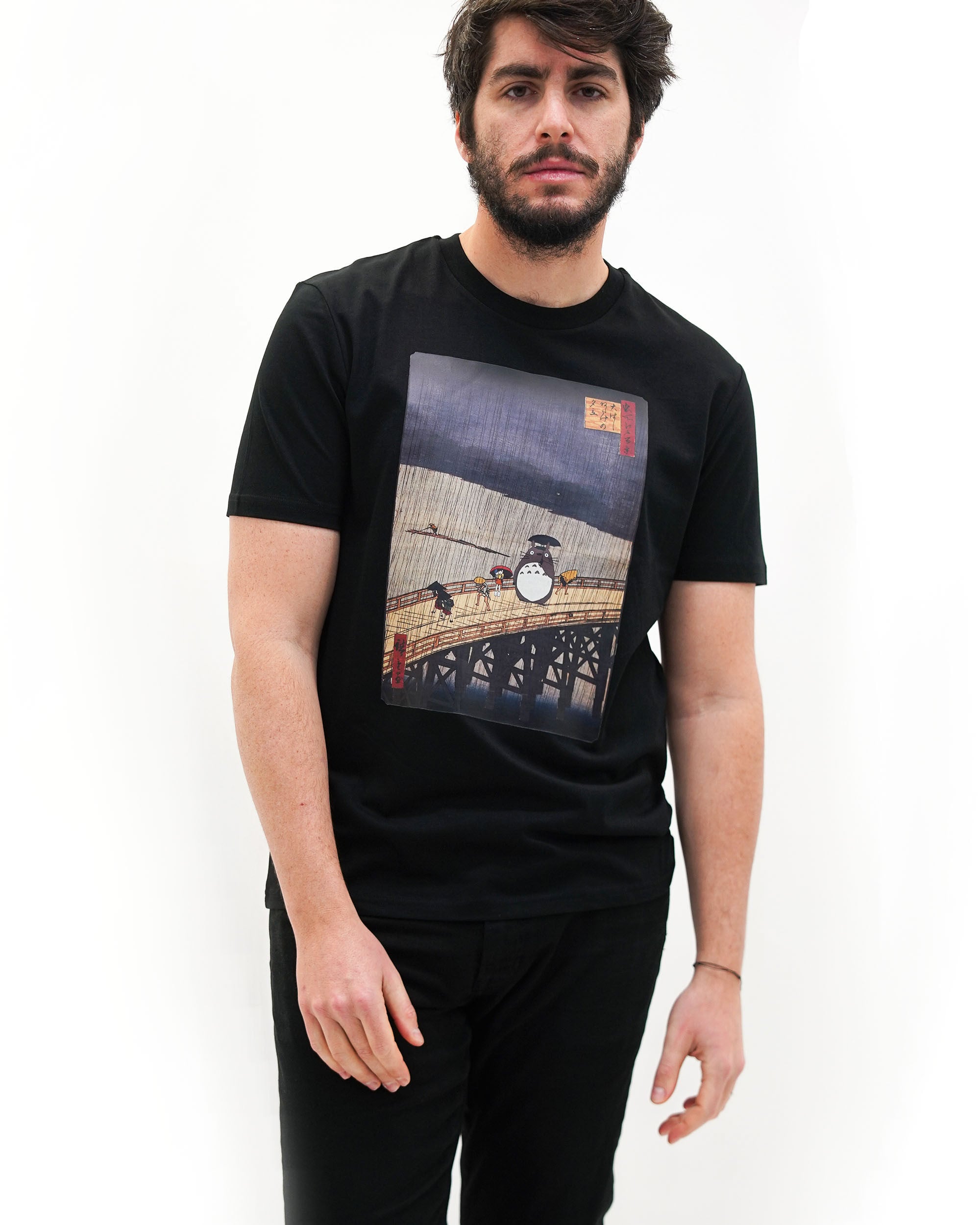 T-shirt Floating Rain de couleur Blanc par Ads Libitum