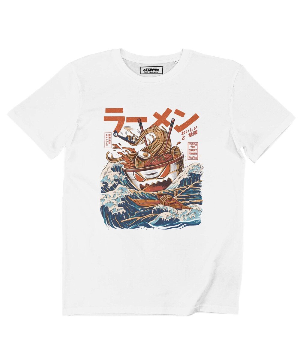 T-shirt The Great Ramen Of Kanagawa (en promo) Grafitee