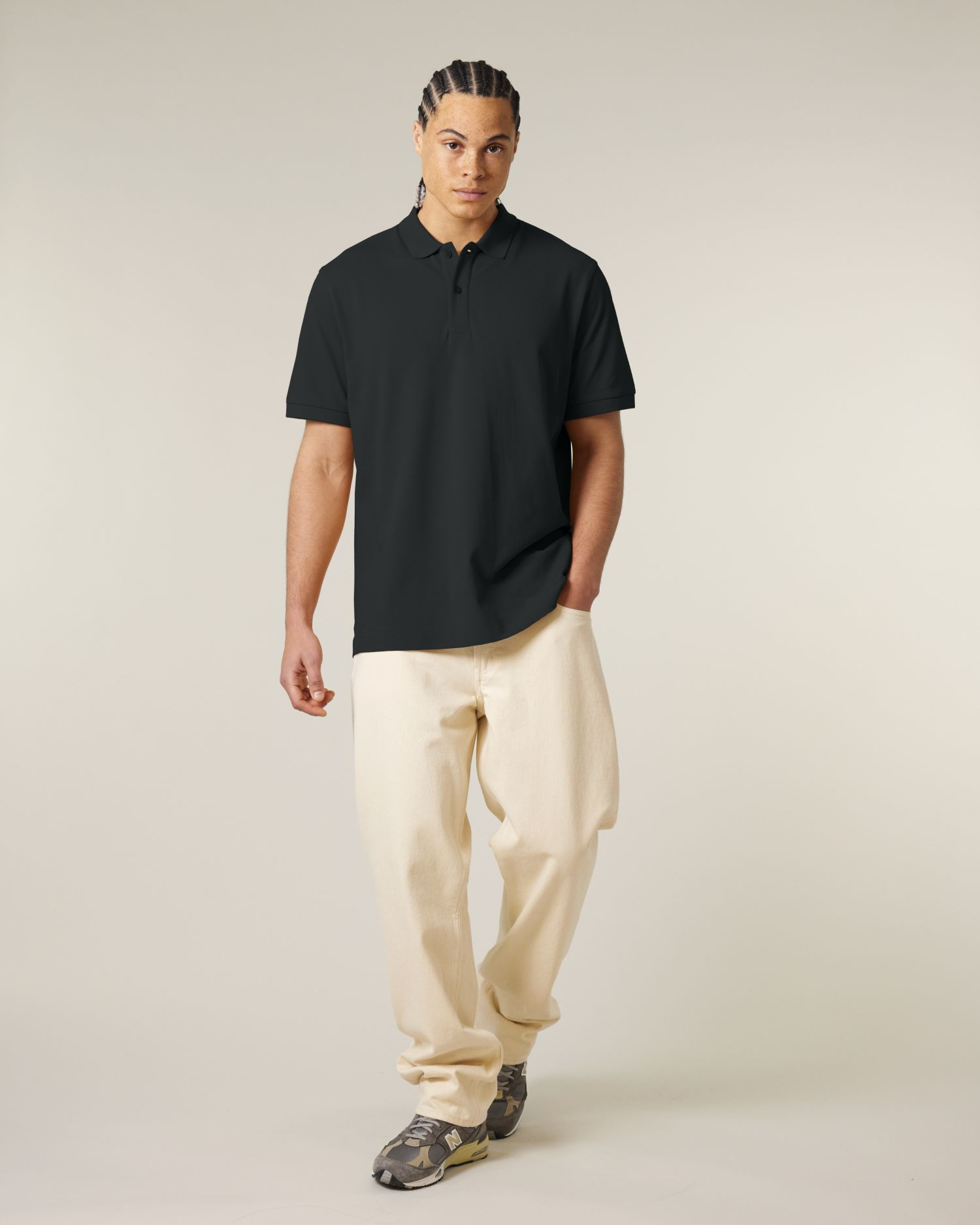 Polo Prepster 2.0 de couleur Black - C002 de la marque Stanley/Stella