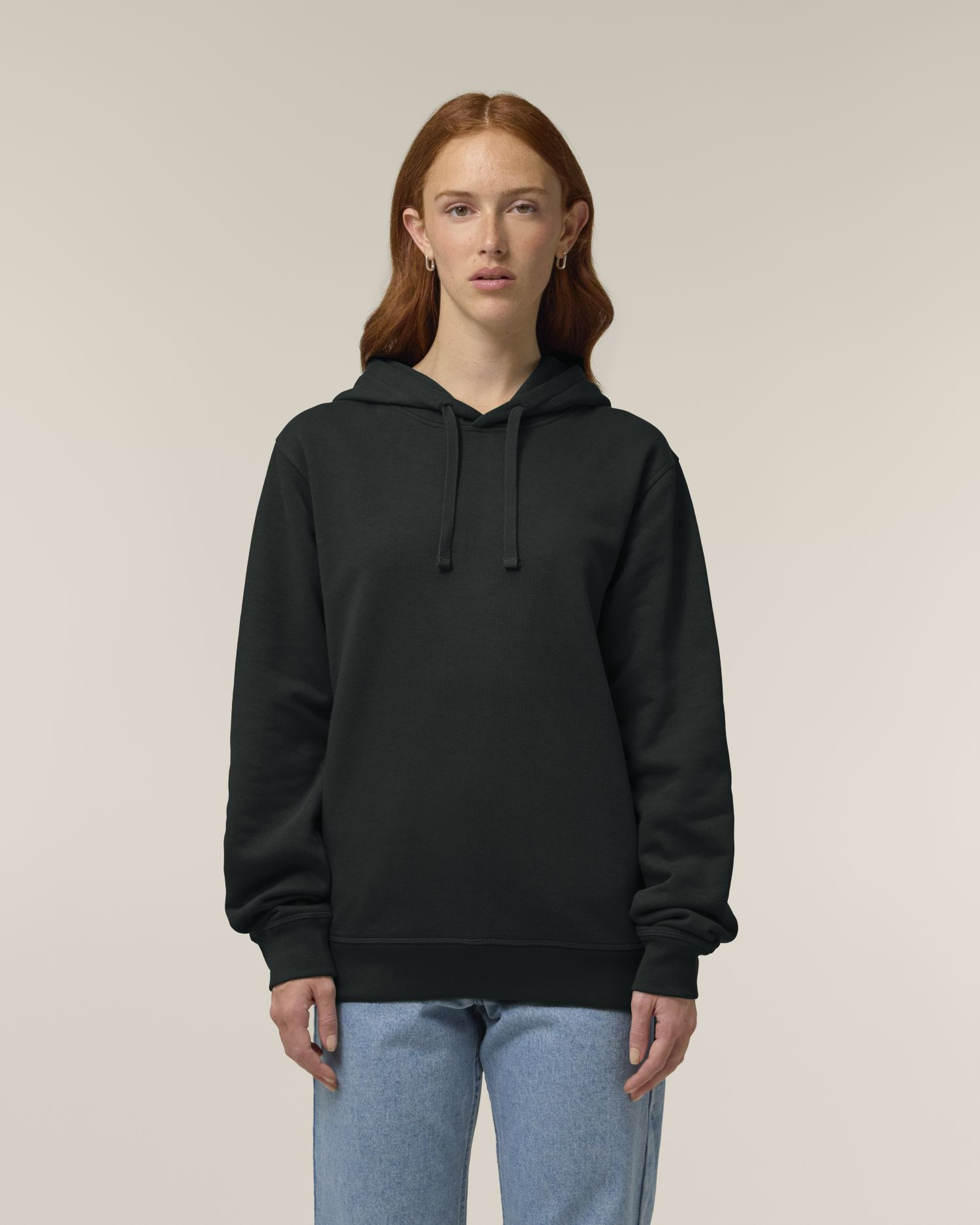 Hoodie Sounder de couleur Black - C002 de la marque Stanley/Stella