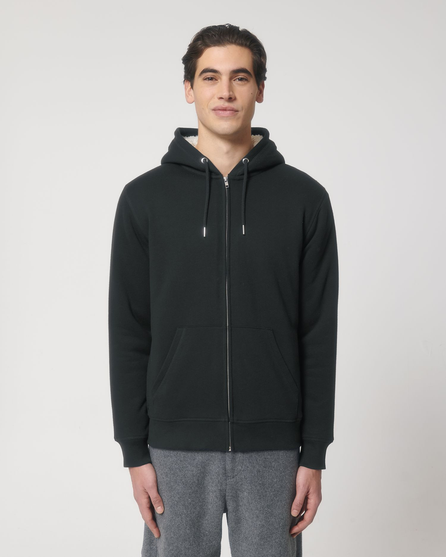 Hoodie Hygger Sherpa de couleur Black - C002 de la marque Stanley/Stella