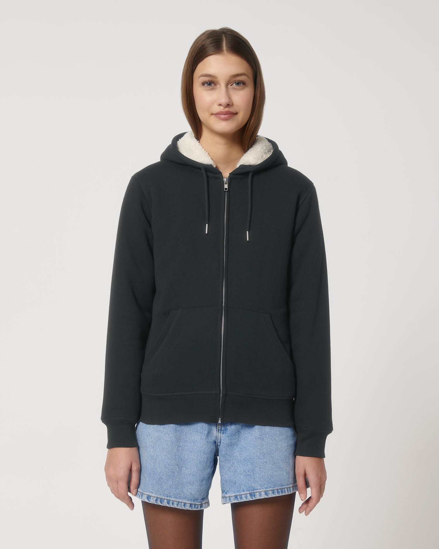 Hoodie Hygger Sherpa de couleur Black - C002 de la marque Stanley/Stella