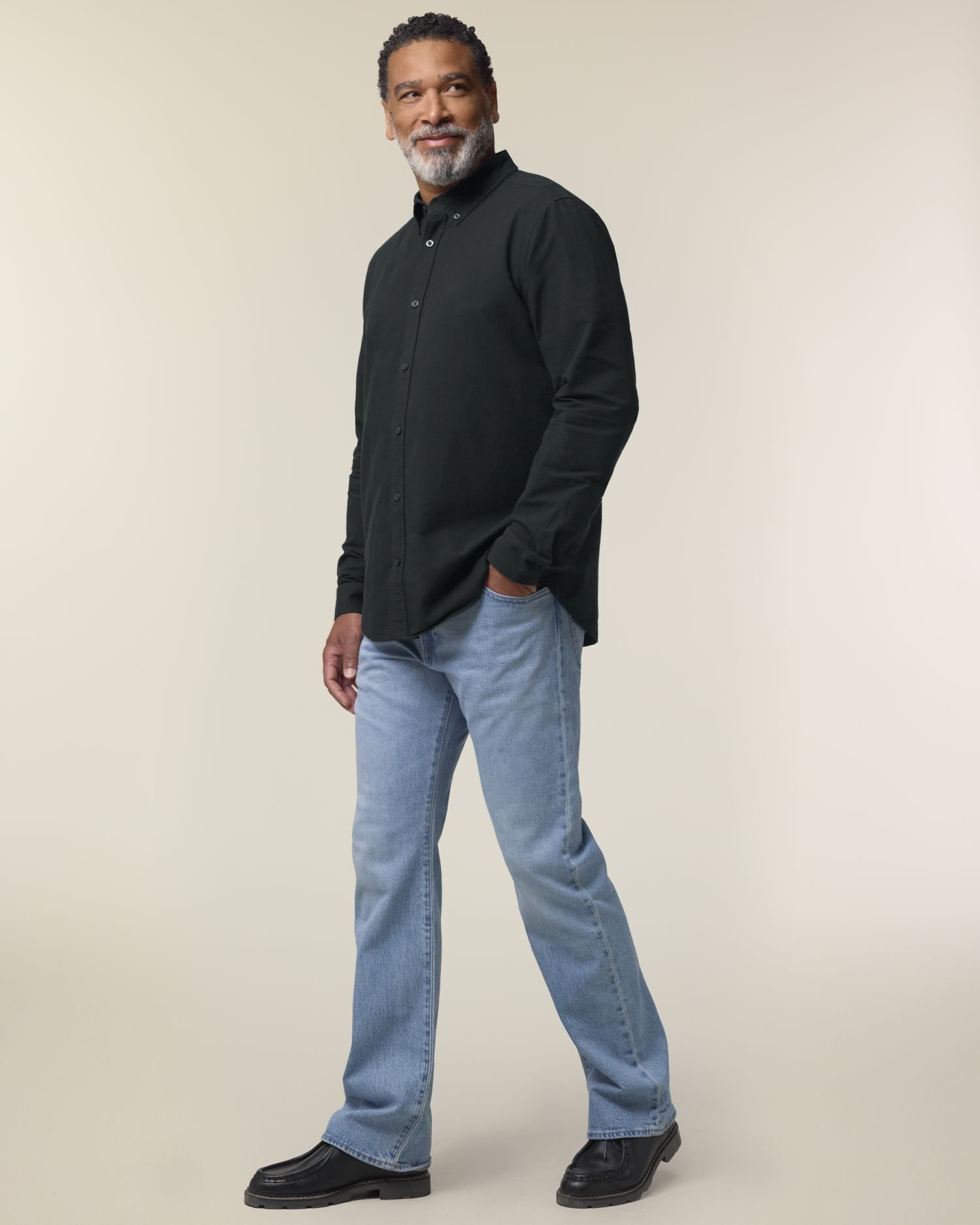 Chemise Stanley Oxford Homme avec un Grafitee