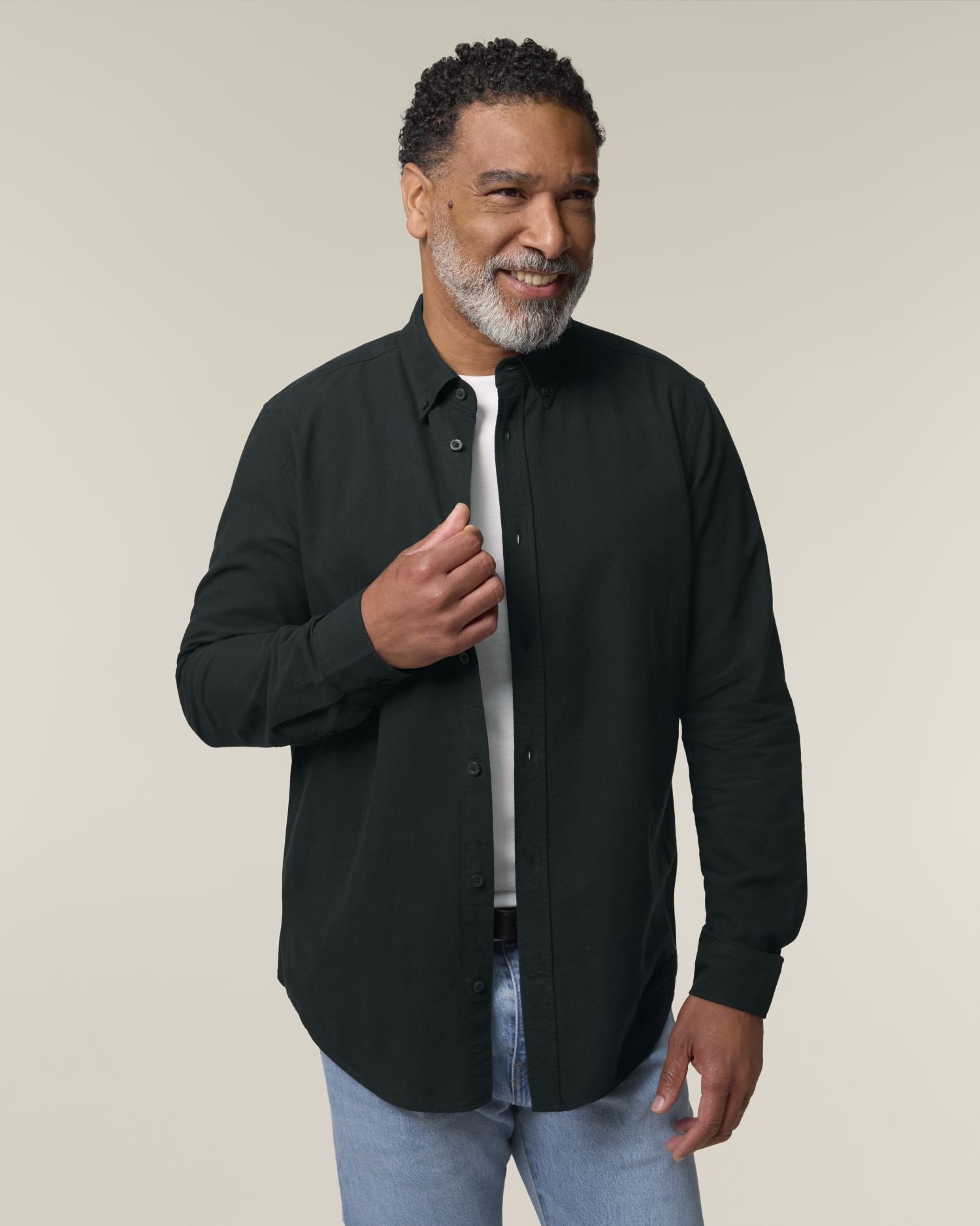 Chemise Stanley Oxford Homme avec un Grafitee