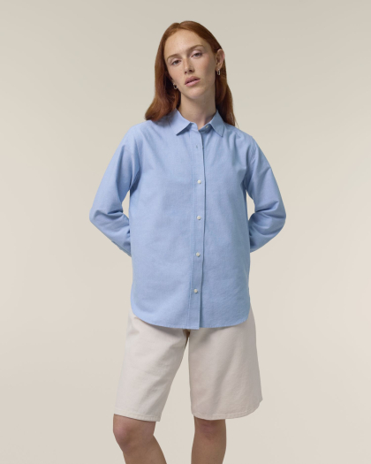 Chemise Stella Oxford Femme avec un Grafitee