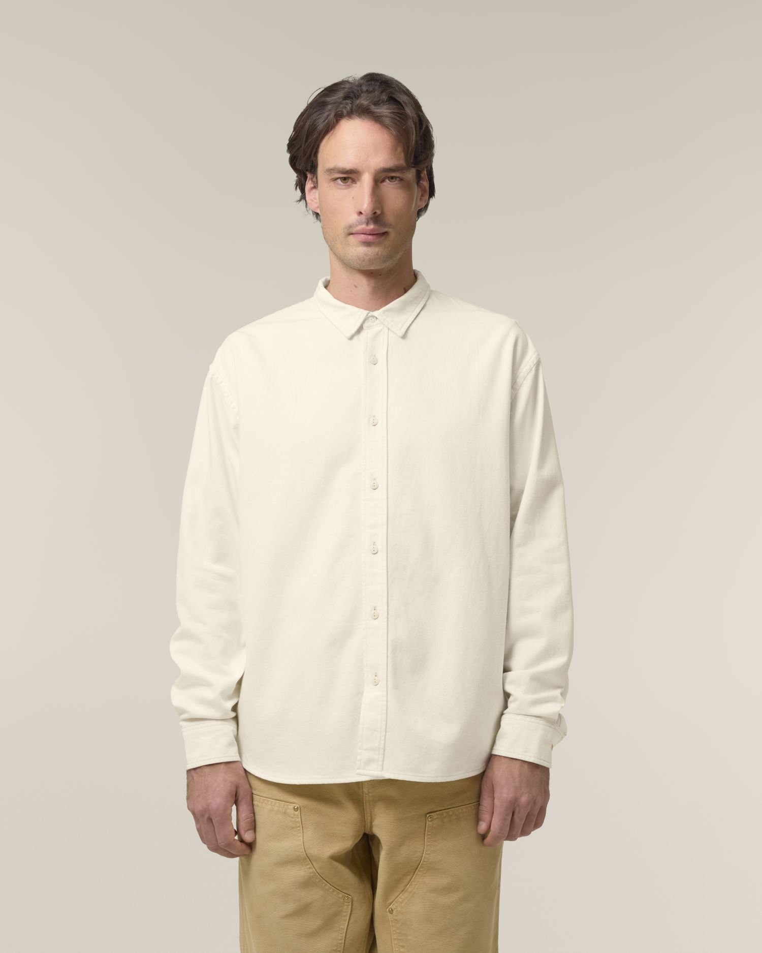 Chemise Worker de couleur Natural Raw - C054 de la marque Stanley/Stella