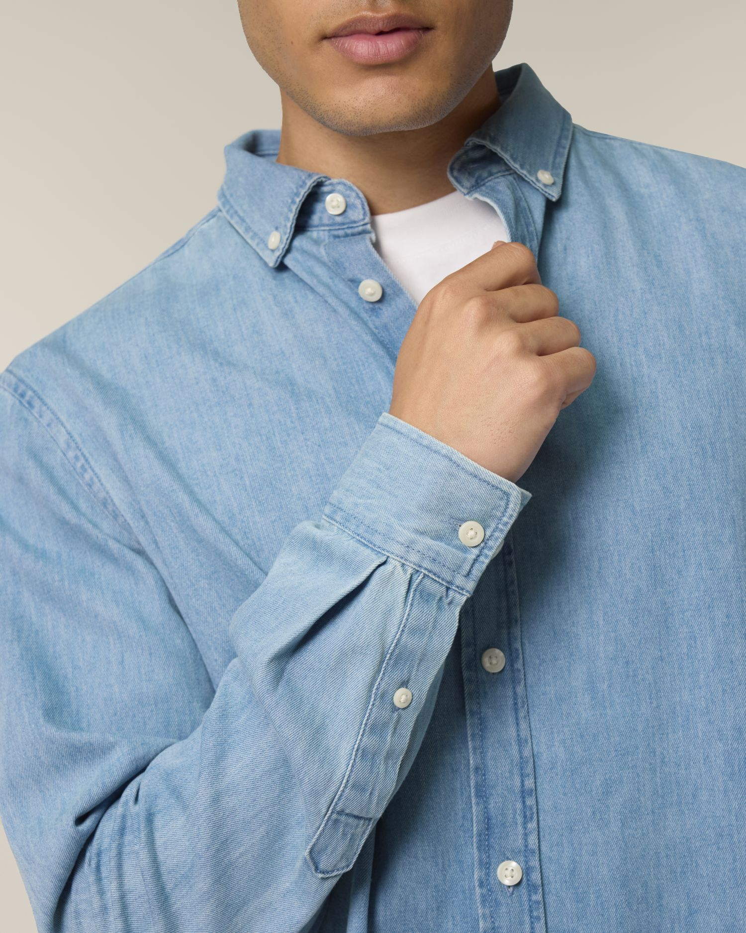 Chemise Stanley Denim de couleur Light Wash - C370 de la marque Stanley/Stella