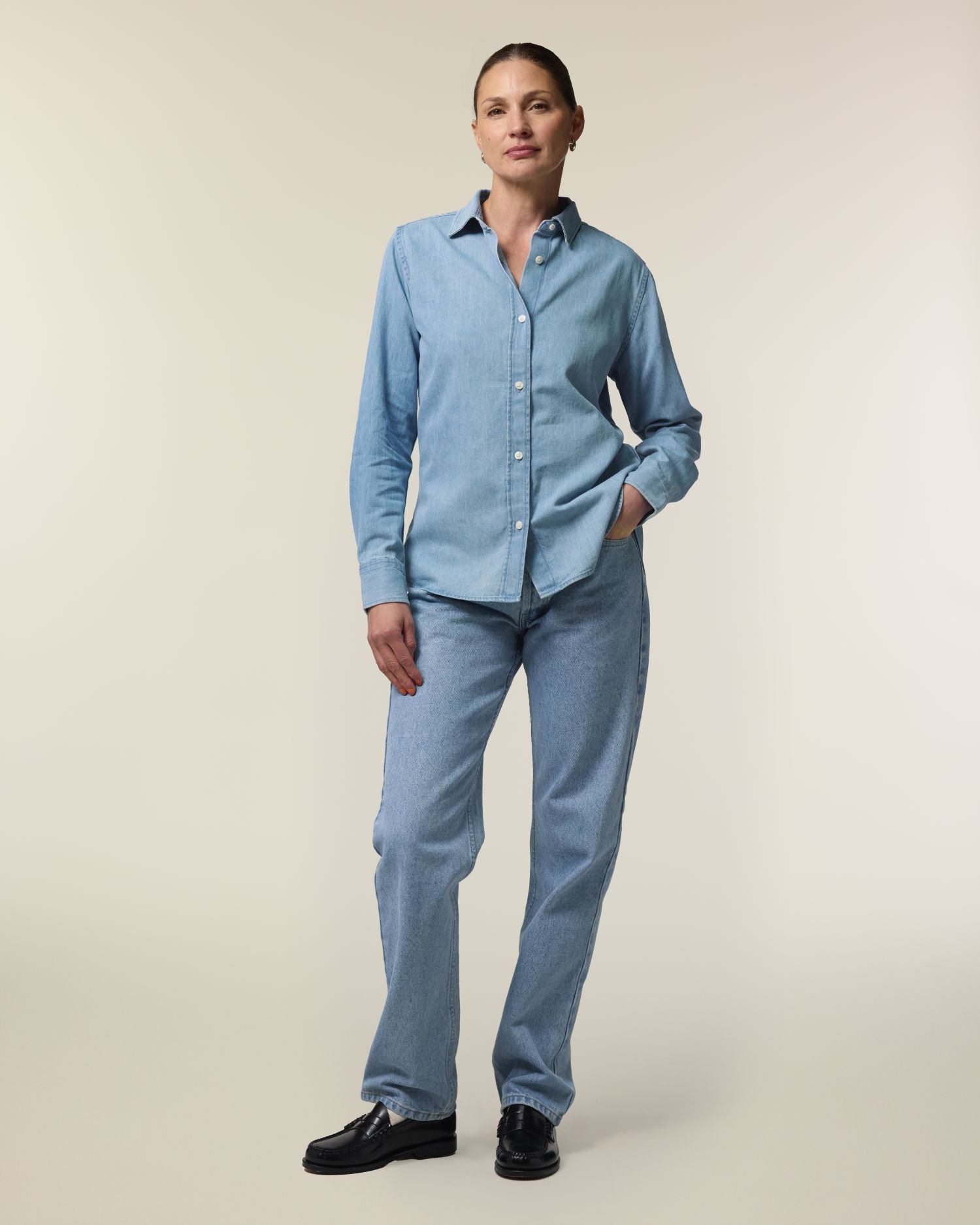 Chemise Stella Denim de couleur Light Wash - C370 de la marque Stanley/Stella