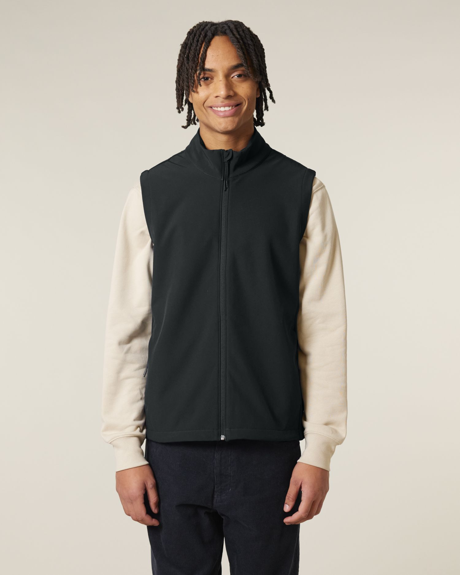 Softshell sans manches homme Trail Blazer de couleur Black - C002 de la marque Stanley/Stella