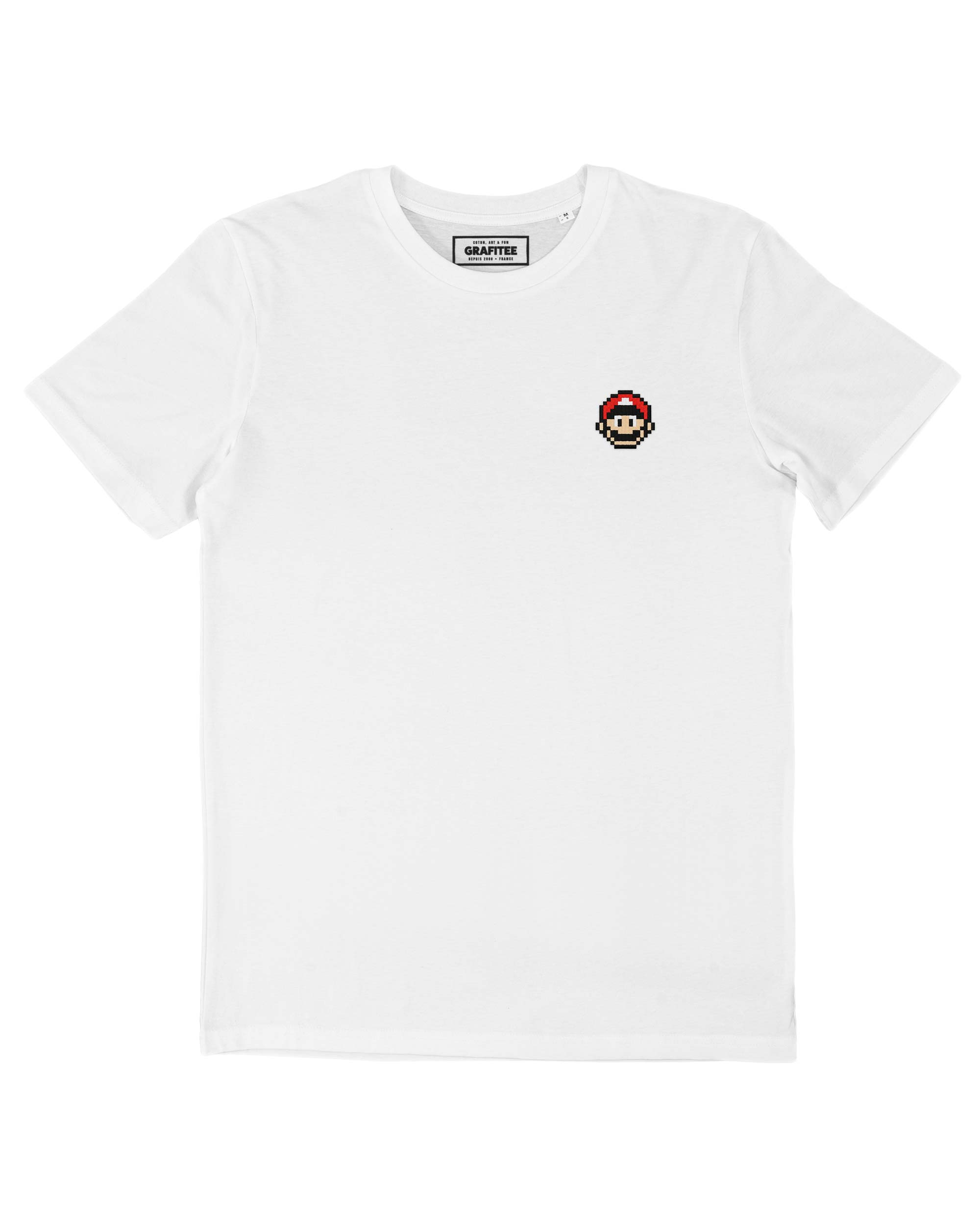 Tshirt Pixel Mario Bros Face Grafitee